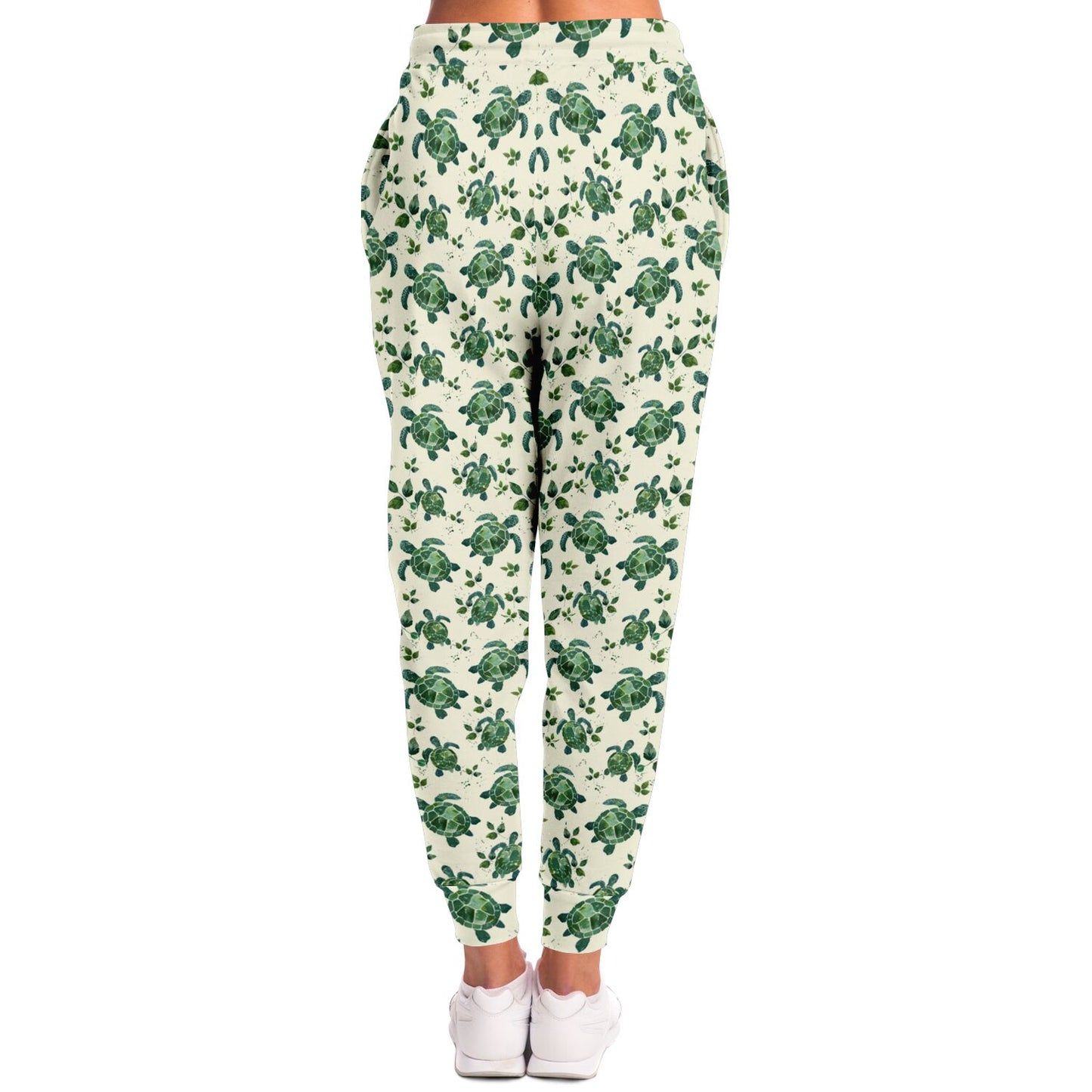 Sea Turtle High-Waisted Joggers for Eco-Friendly and Stylish Loungewear - AOP