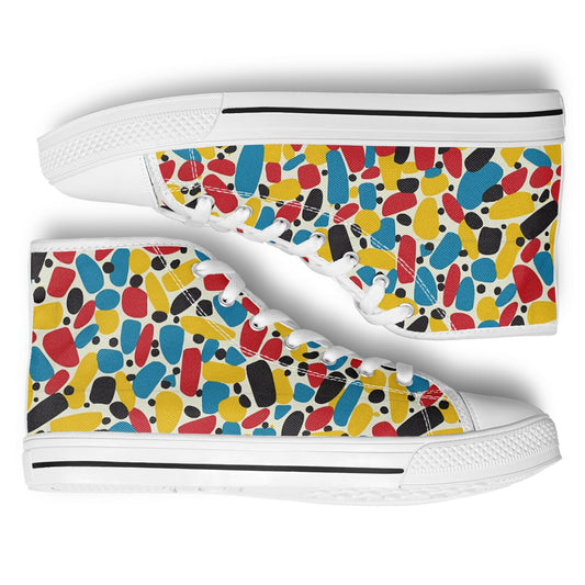 Urban Peak High Top Shoes with Vibrant Abstract Pattern