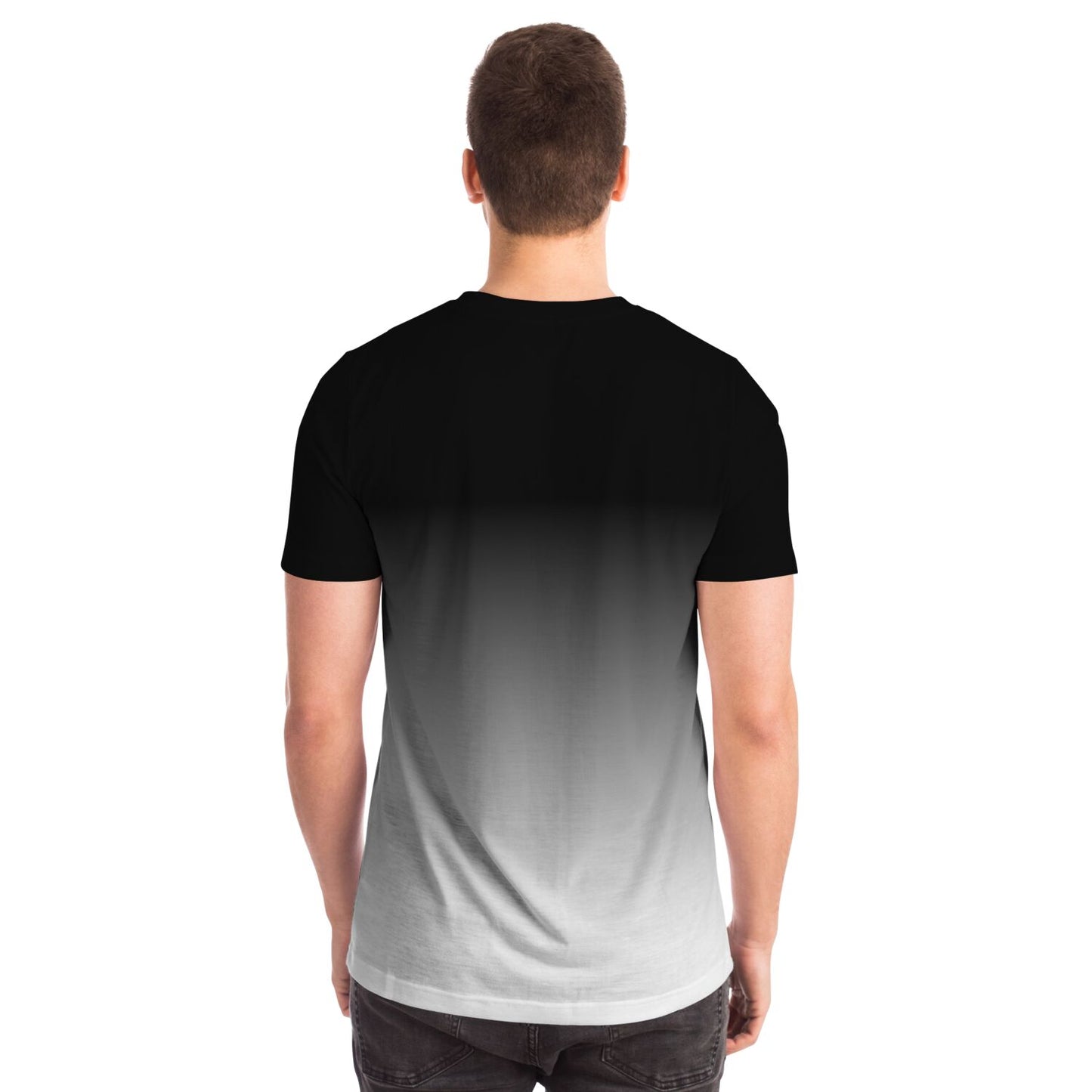 Gradient Black and White "Let's Go" Unisex T-Shirt