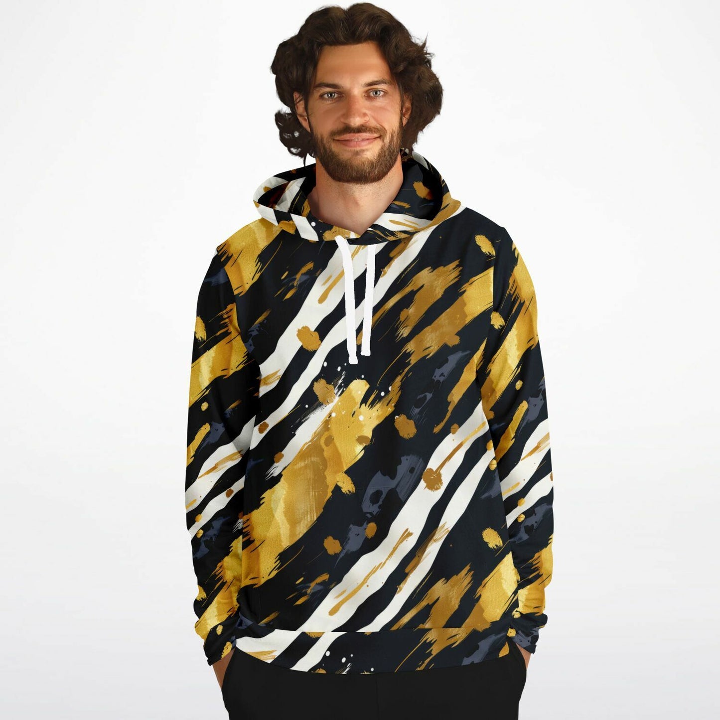 Wild Strokes Pullover Fashion Hoodie - AOP