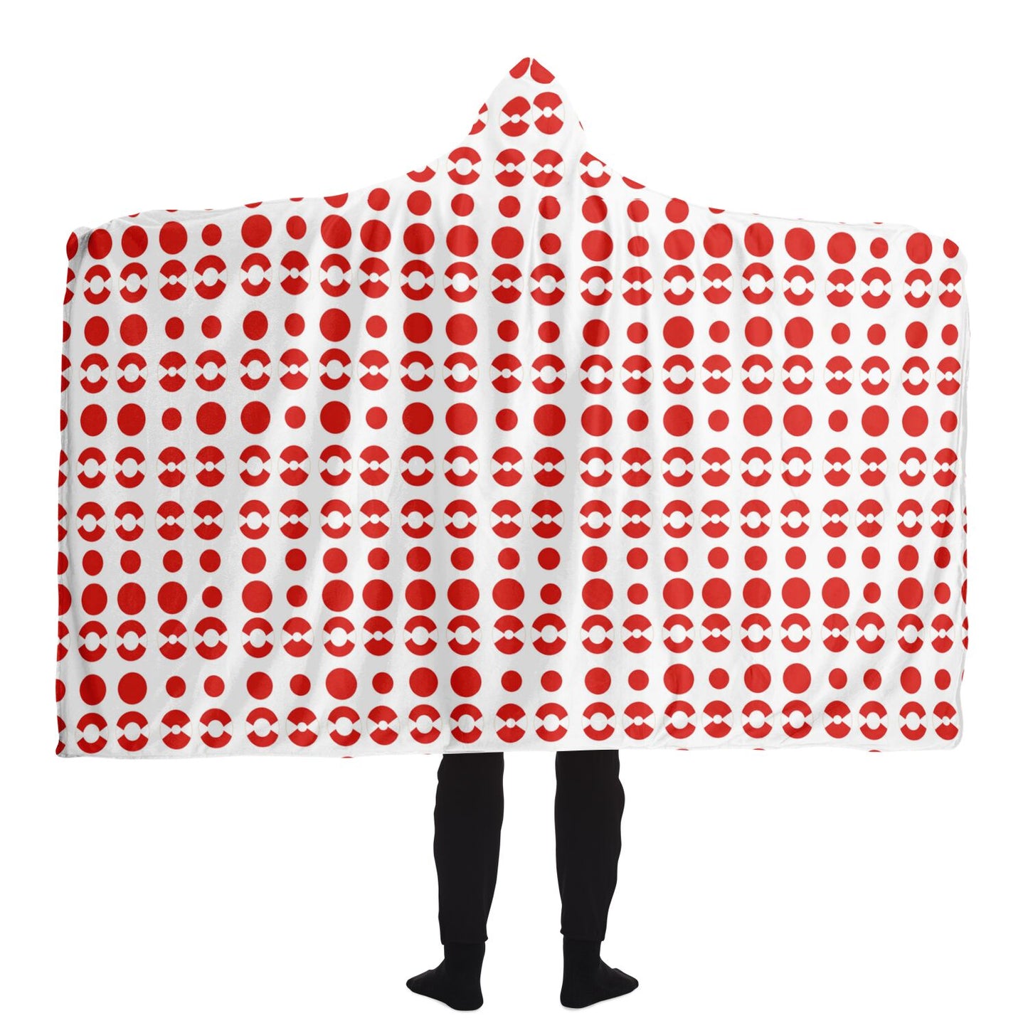 Retro Dots Hooded Blanket