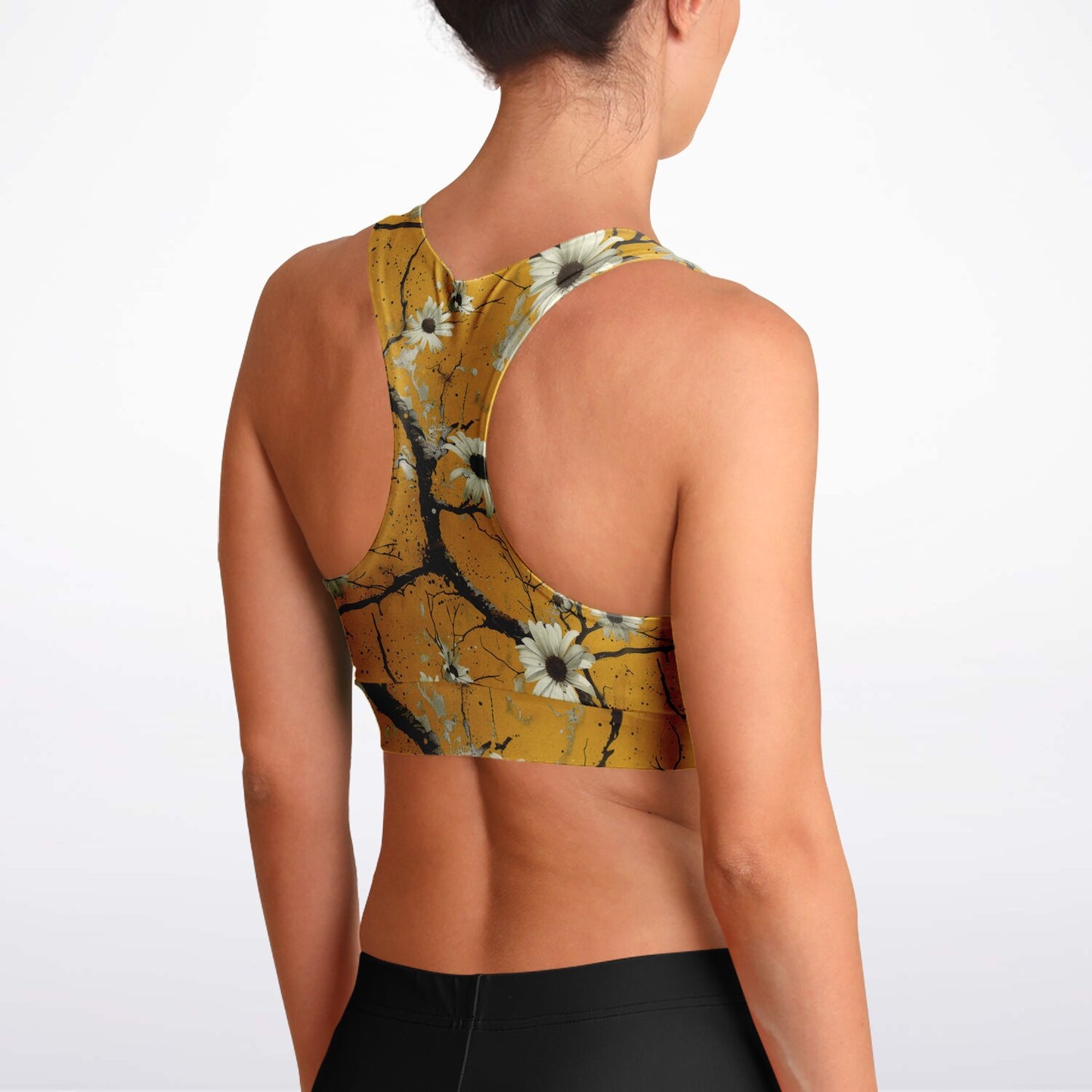 Sun-Kissed Daisy Sports Bra