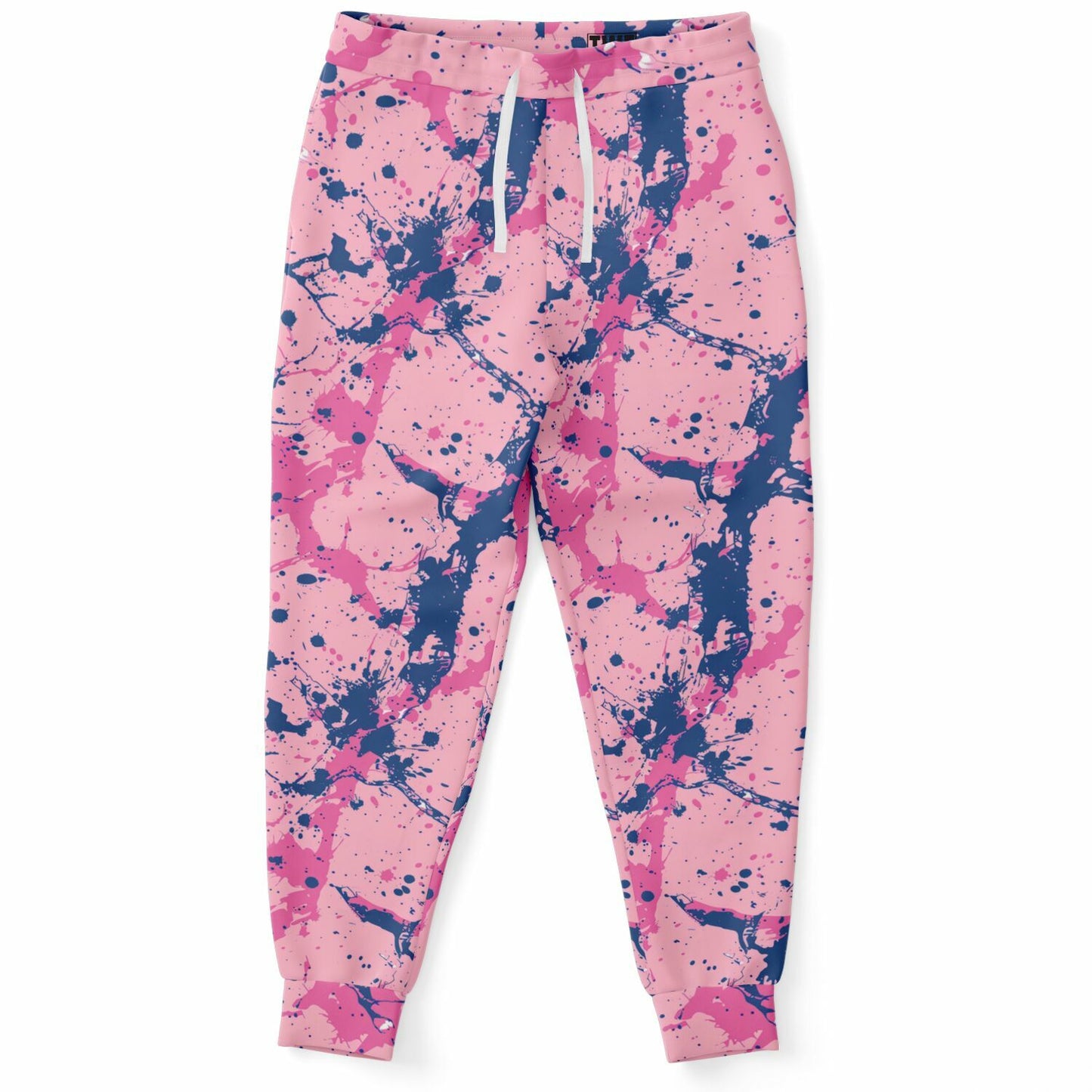 Pink And Blue Splash Joggers - AOP