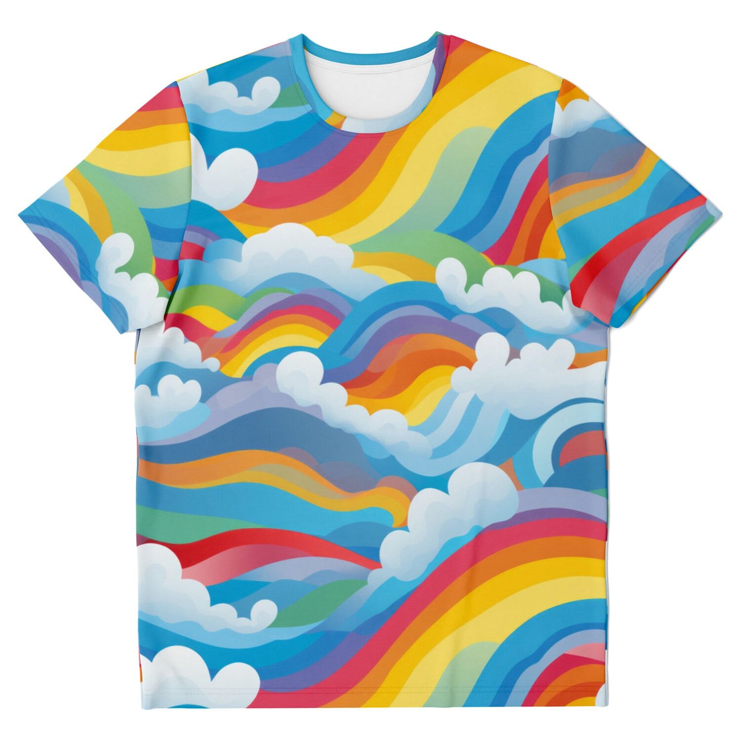 Retro Rainbow Clouds Unisex T-Shirt