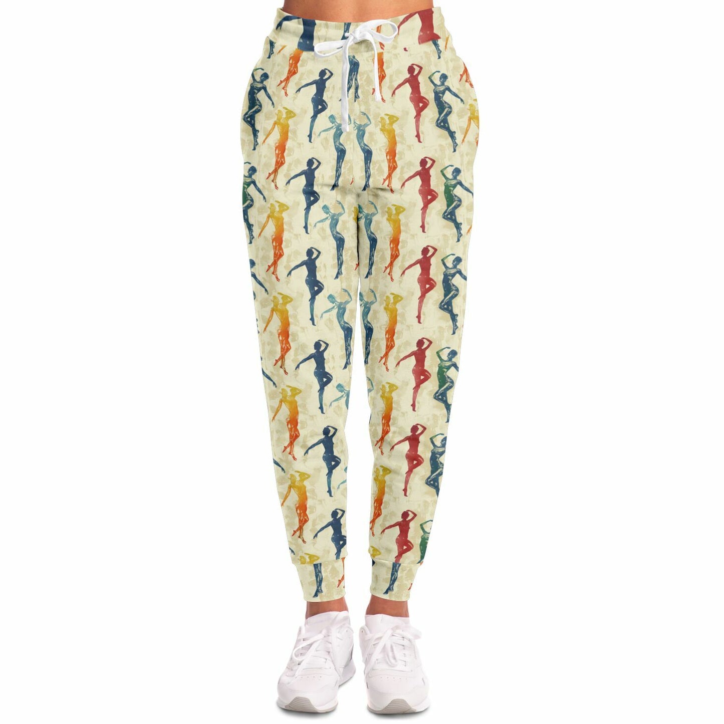 Artistic Silhouette Joggers for Creative and Comfortable Loungewear - AOP