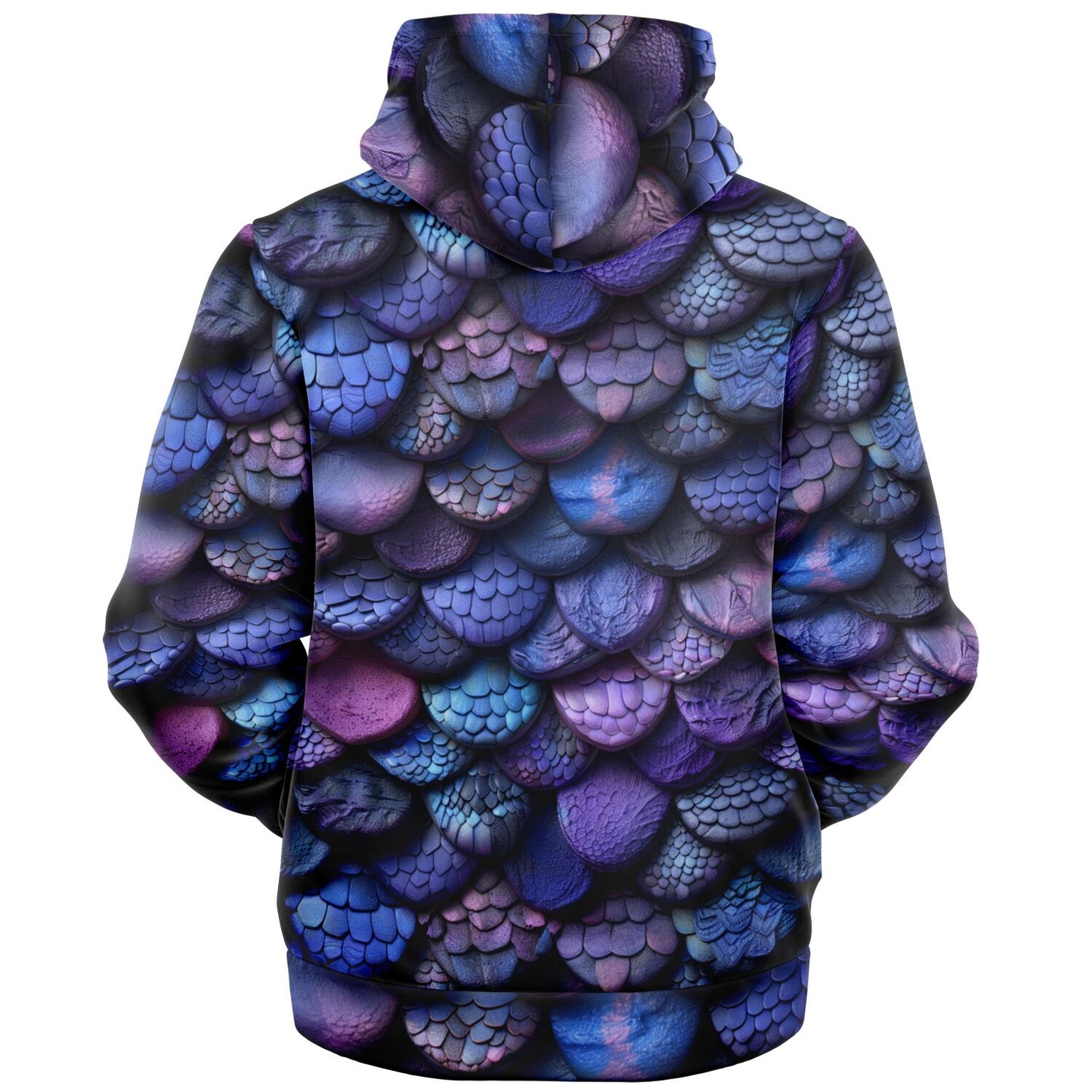 Mystic Dragon Scale Microfleece Zip hoodie - AOP