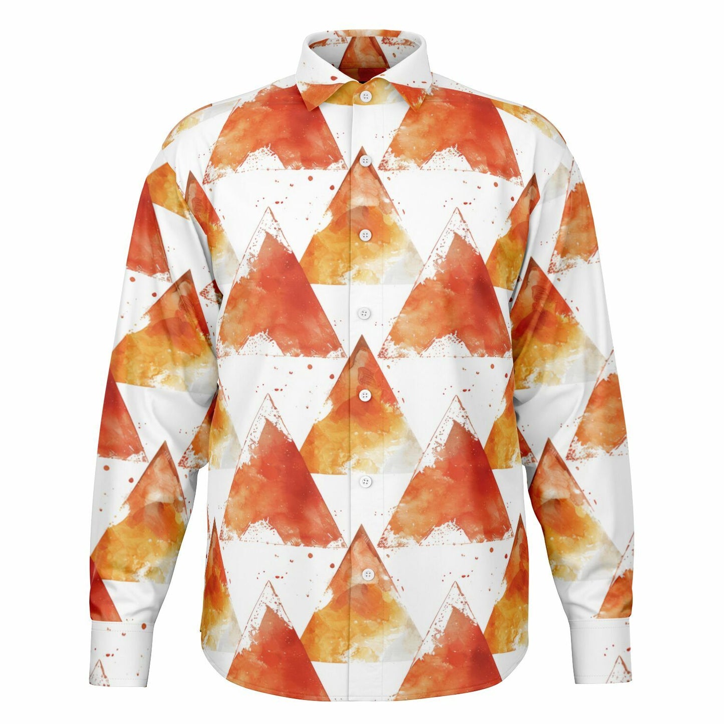 Autumn Peaks Long Sleeve Button Down Shirt