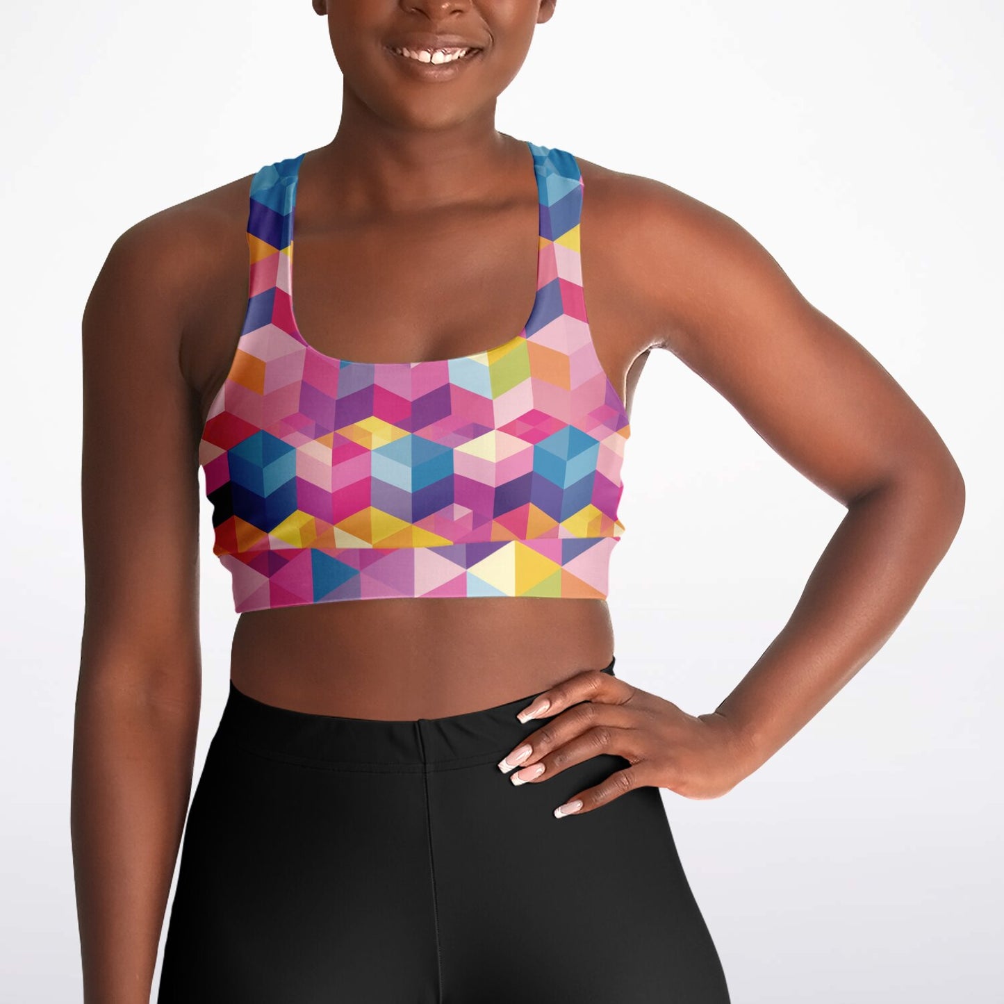 Kaleidoscope Dreams Padded Sports Bra