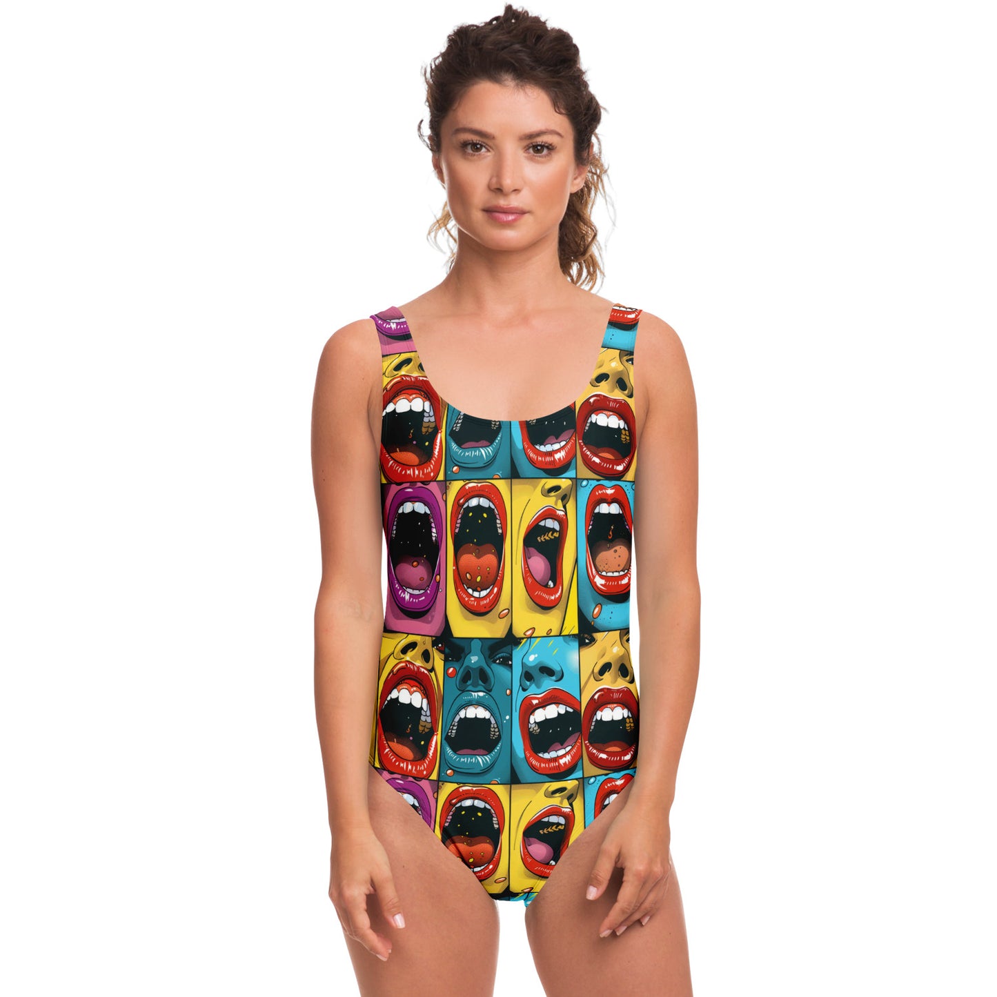 Pop Art Expression Women's One-Piece Swimsuit - AOP