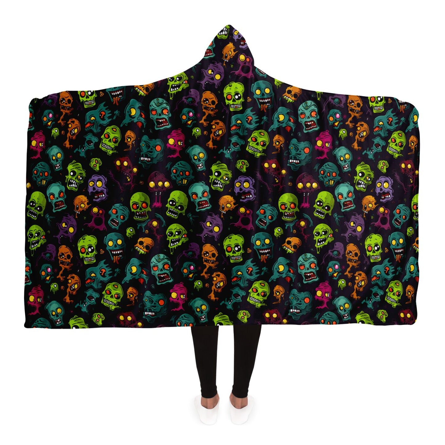 Spooky Zombie Hooded Blanket