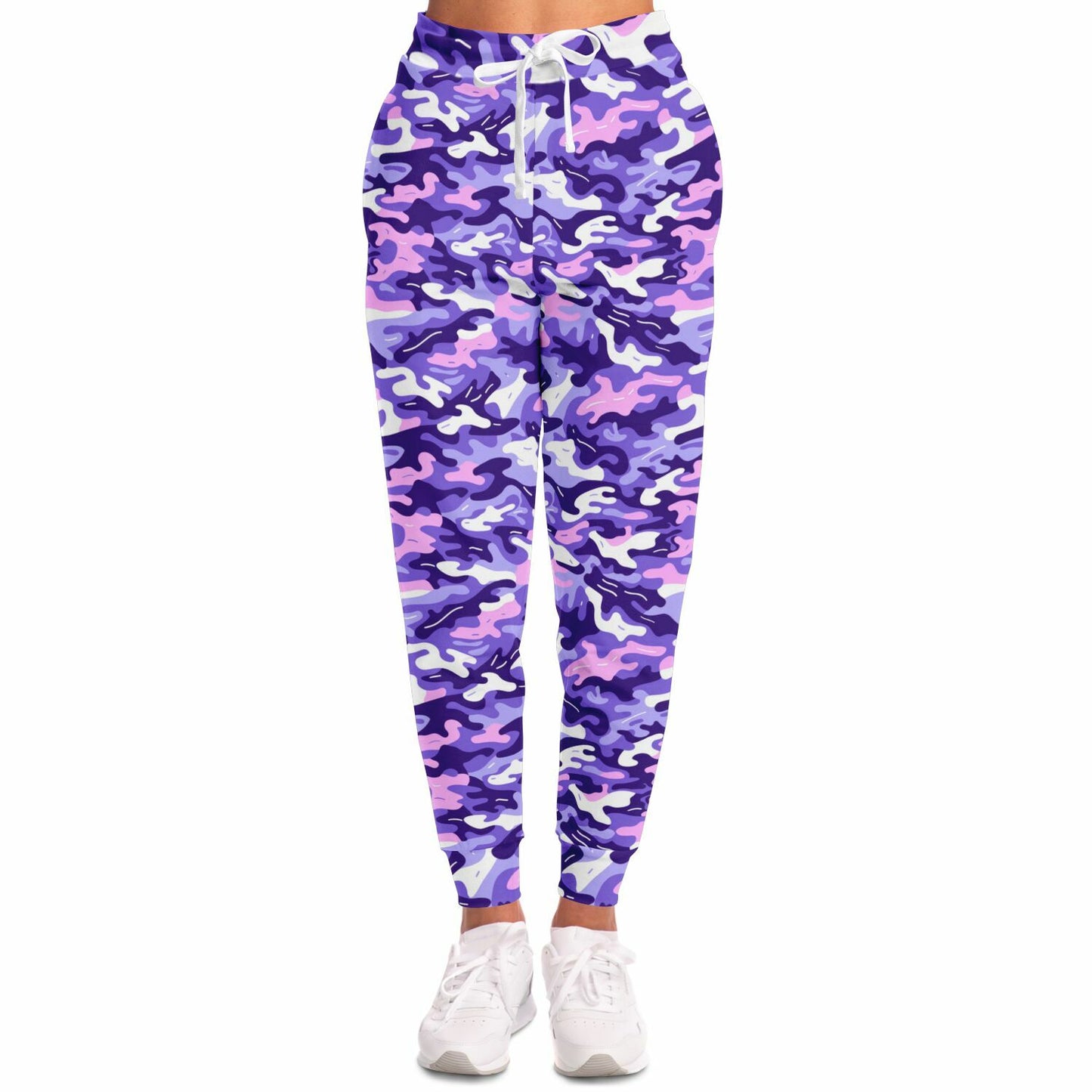 Purple Camo Unisex Joggers - AOP