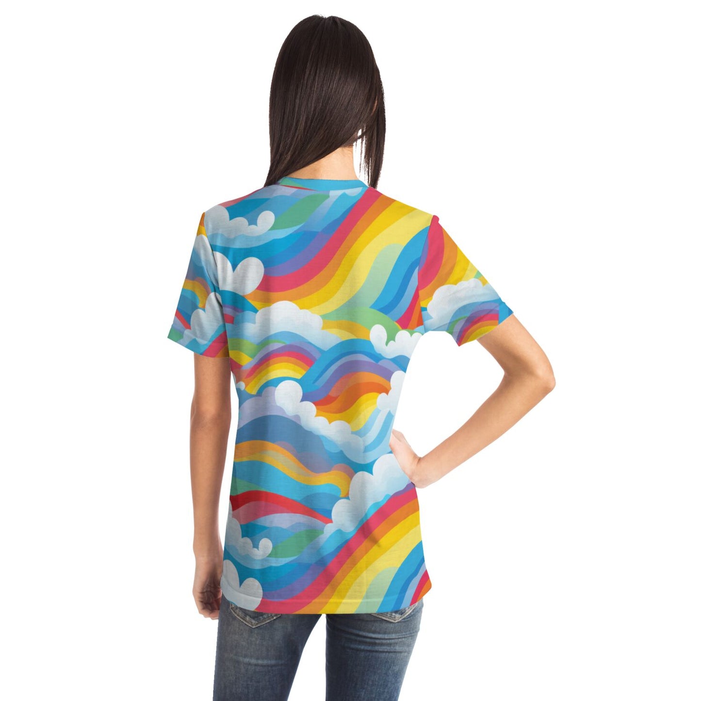 Retro Rainbow Clouds Unisex T-Shirt