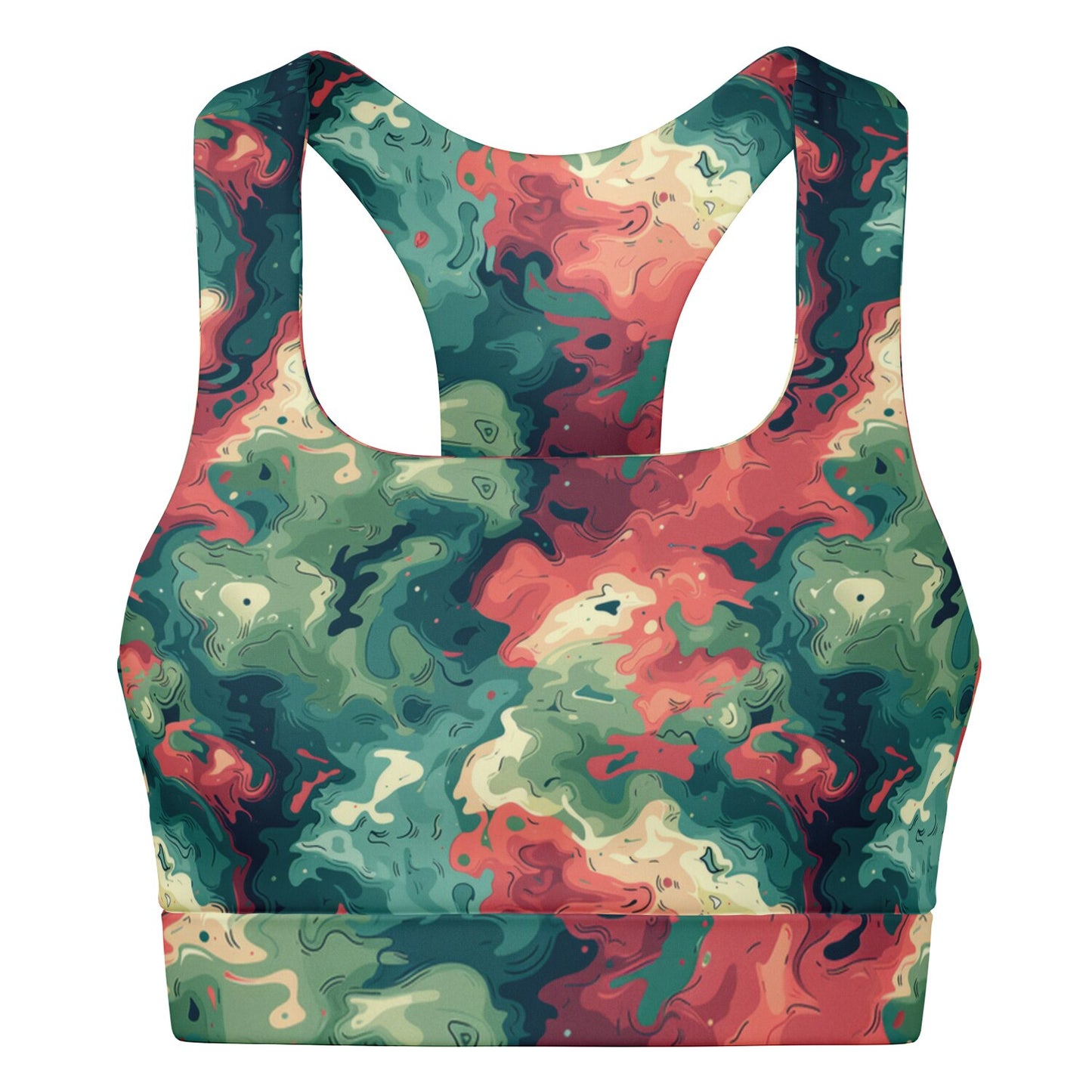 Camouflage Camo Padded Sports Bra