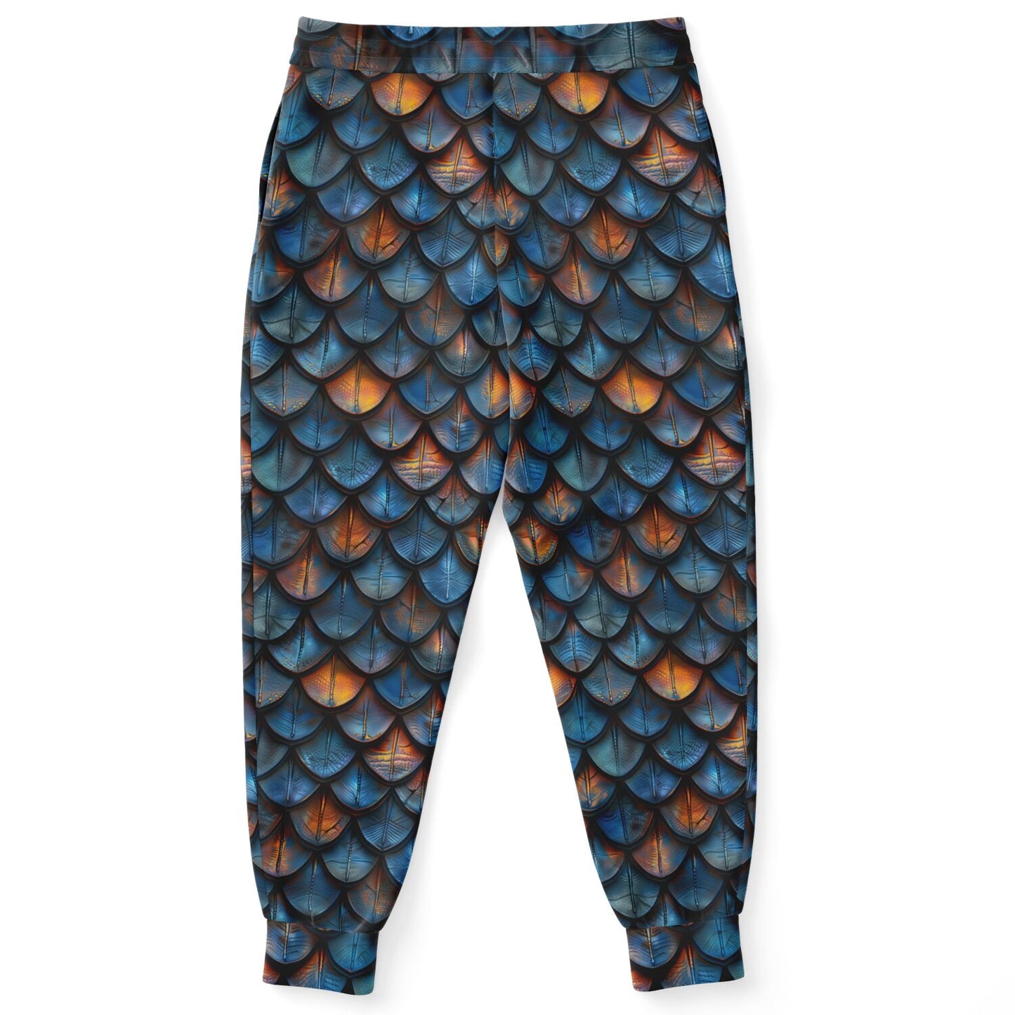 Dragon Scales High-Waisted Joggers for Mythical and Bold Loungewear - AOP