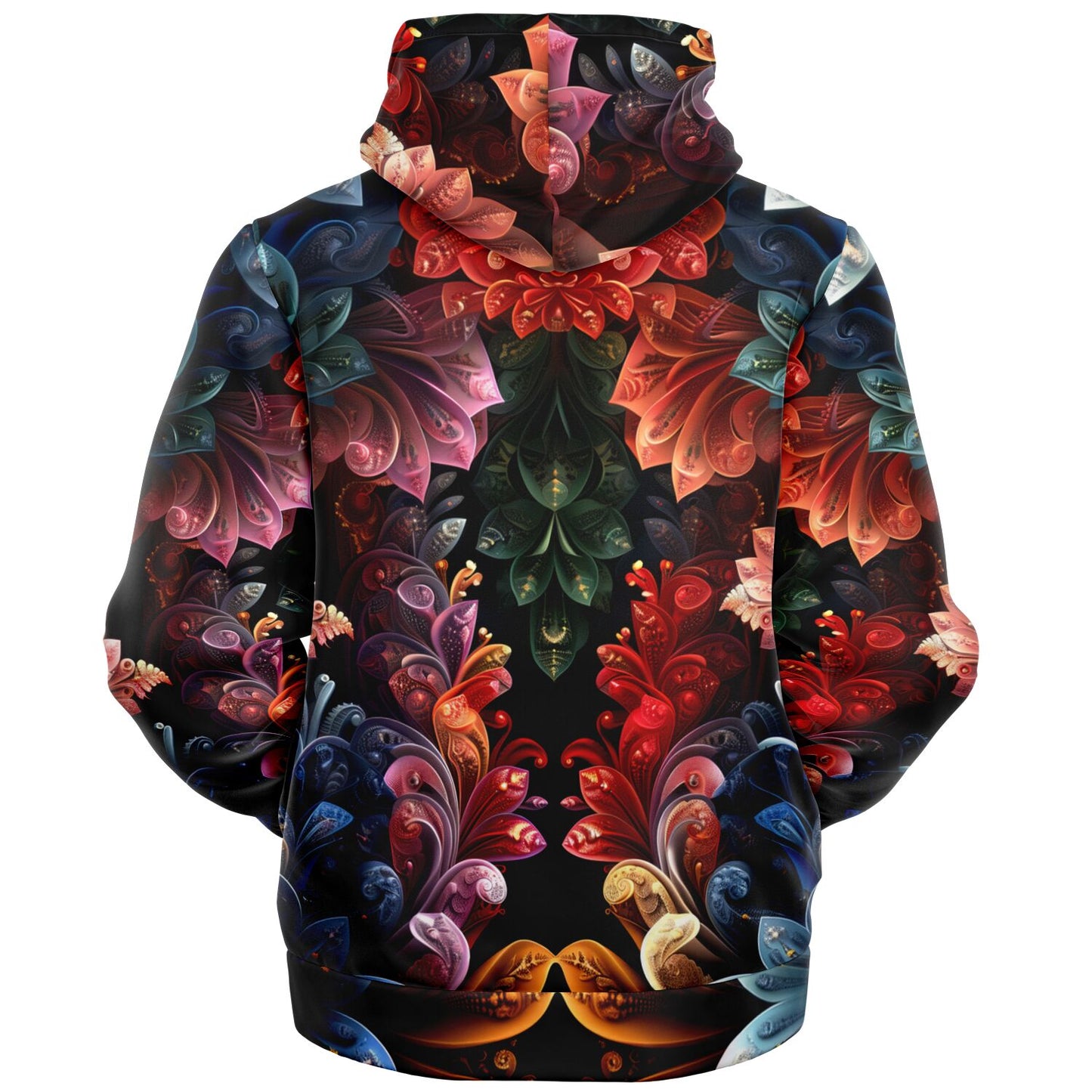 Floral Fantasy Microfleece Zip Hoodie - AOP