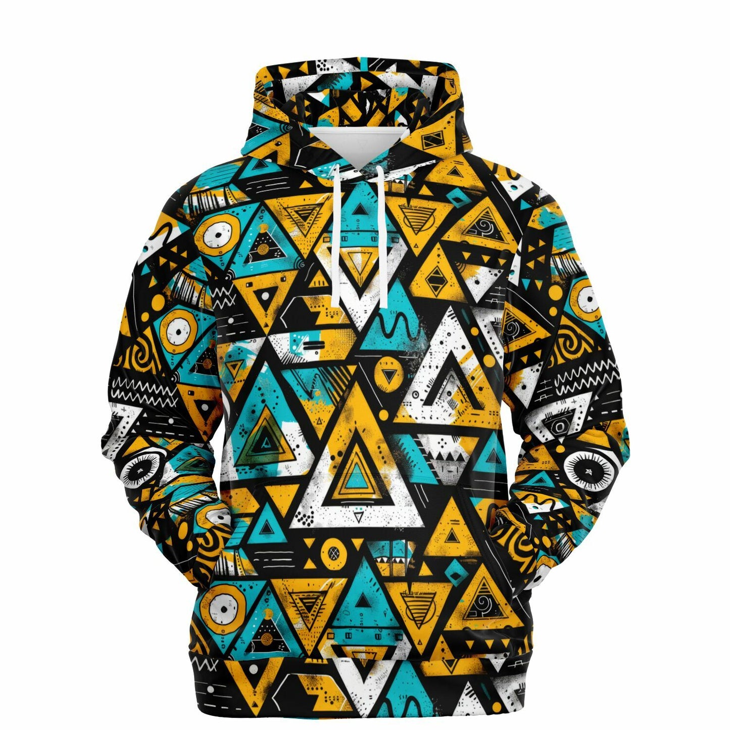 Geometric Pop Pullover Fashion Hoodie - AOP