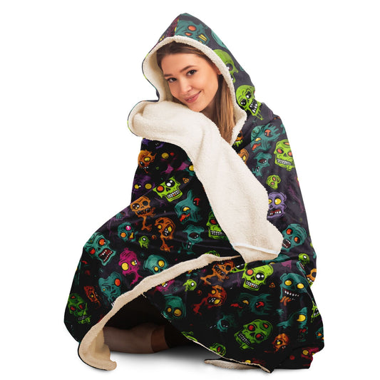 Spooky Zombie Hooded Blanket