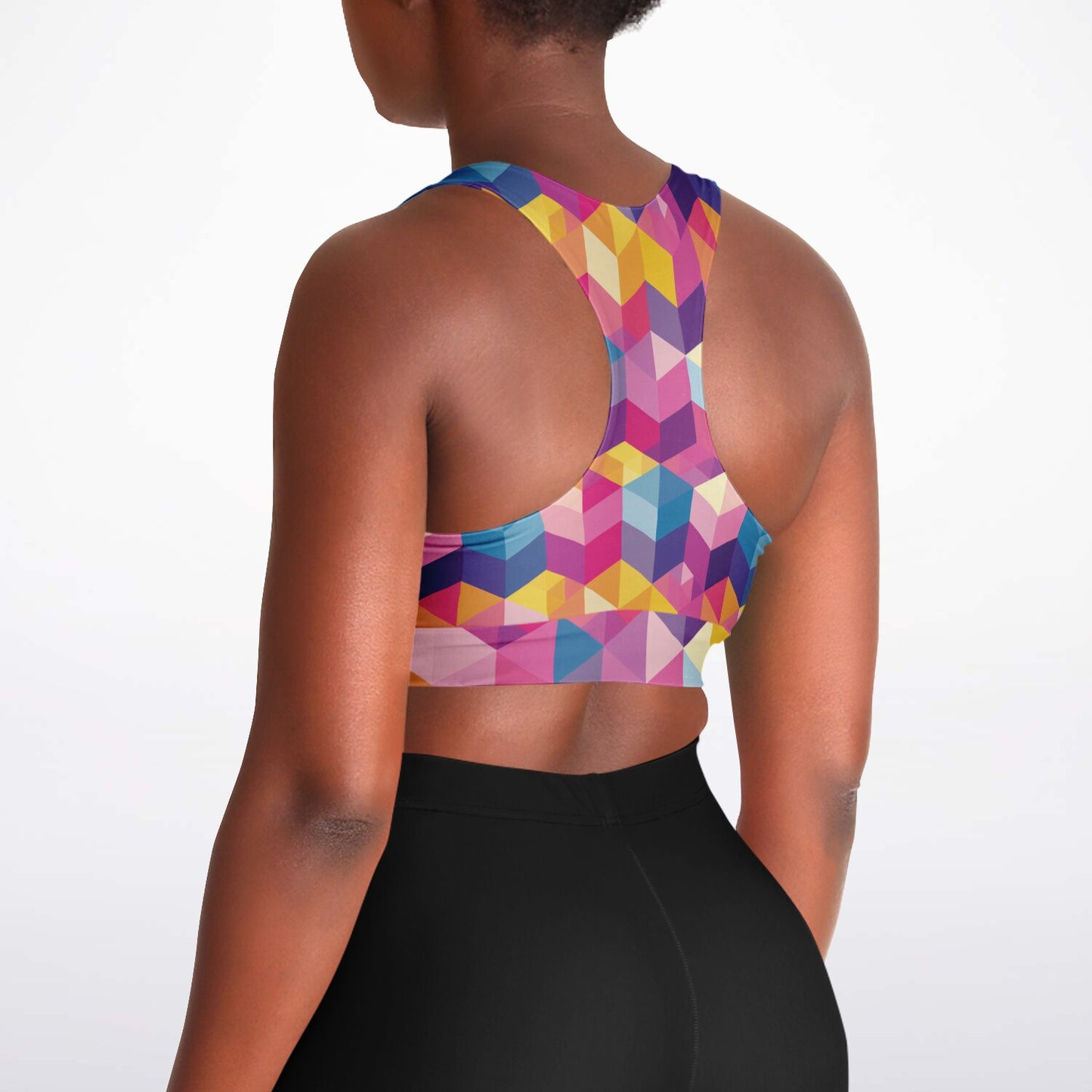 Kaleidoscope Dreams Padded Sports Bra