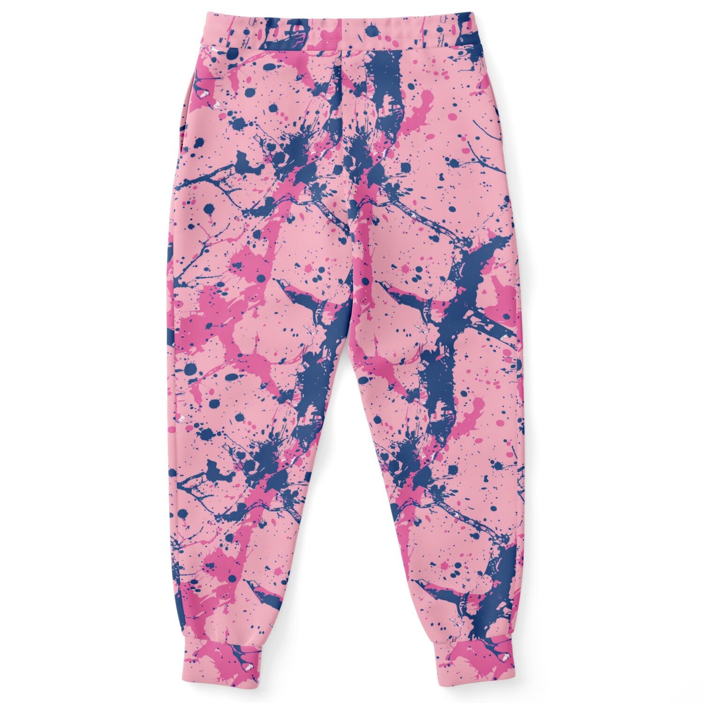 Pink And Blue Splash Joggers - AOP