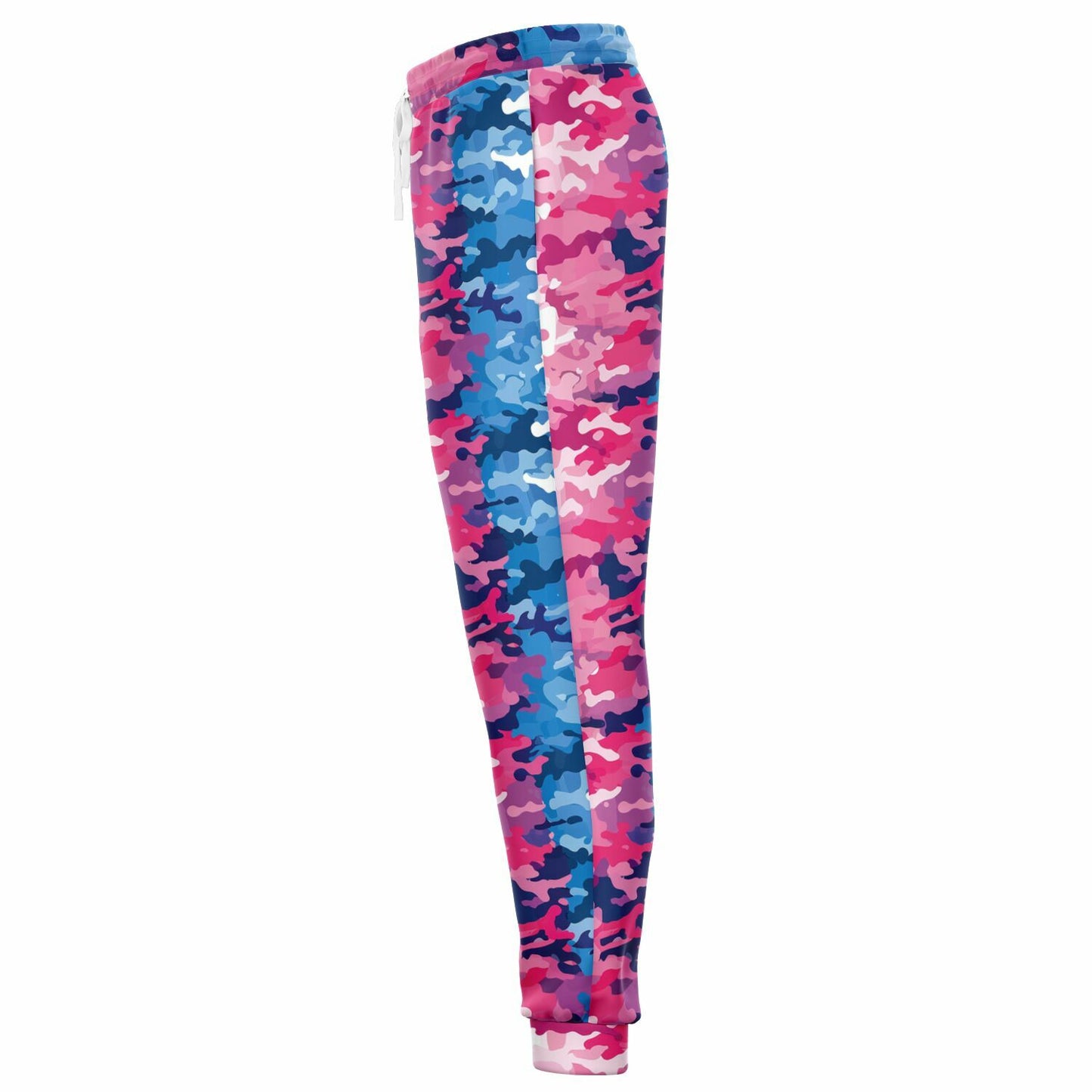 Vibrant Pink & Blue Camo Unisex Joggers - AOP