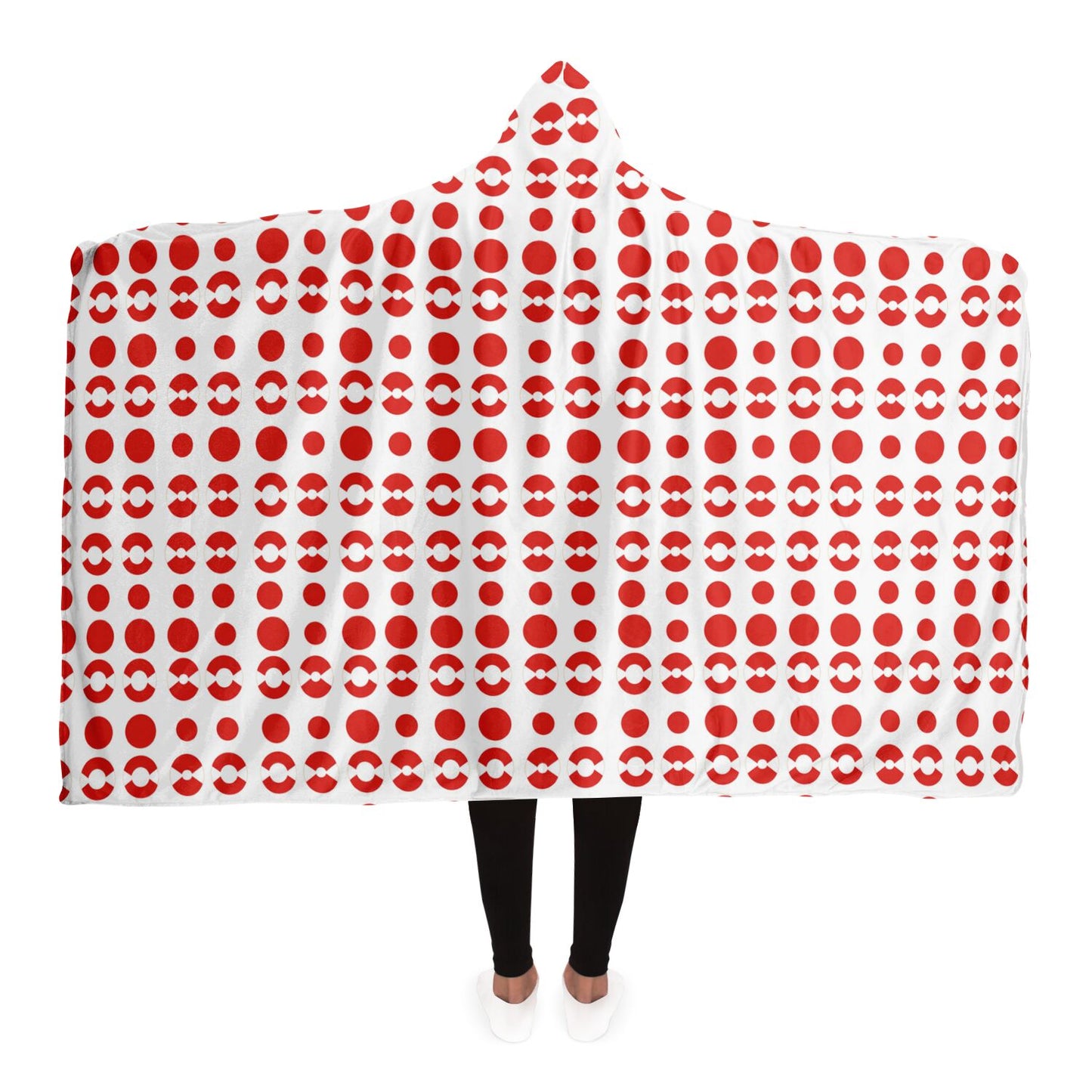 Retro Dots Hooded Blanket