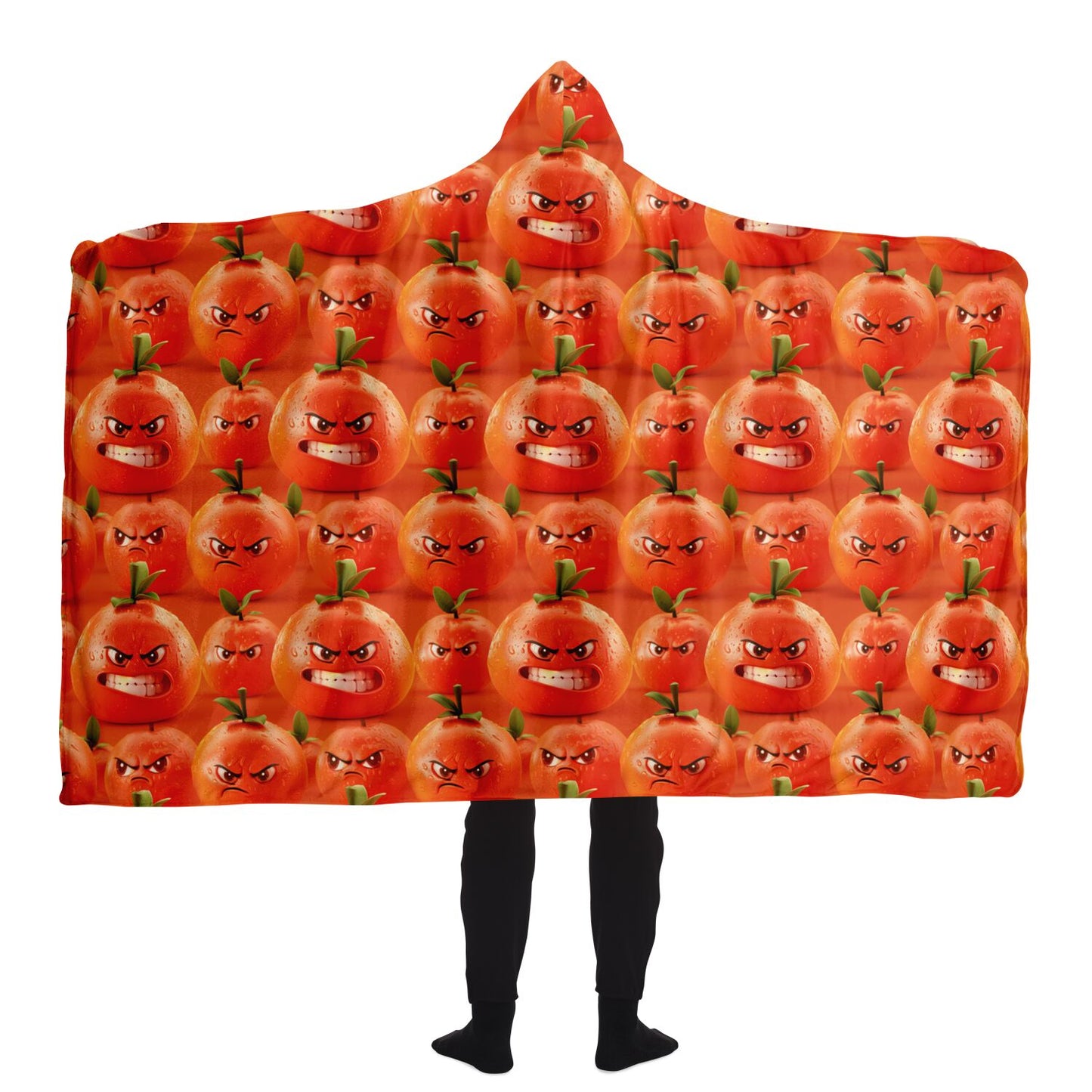 Angry Tomato Hooded Blanket