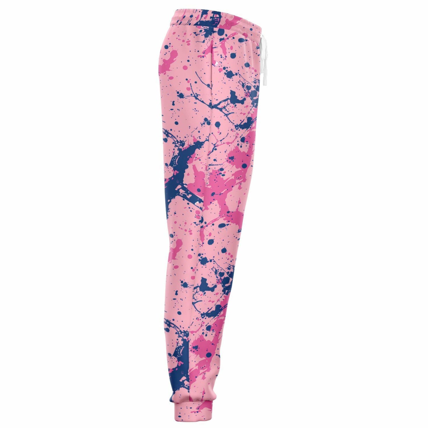 Pink And Blue Splash Joggers - AOP