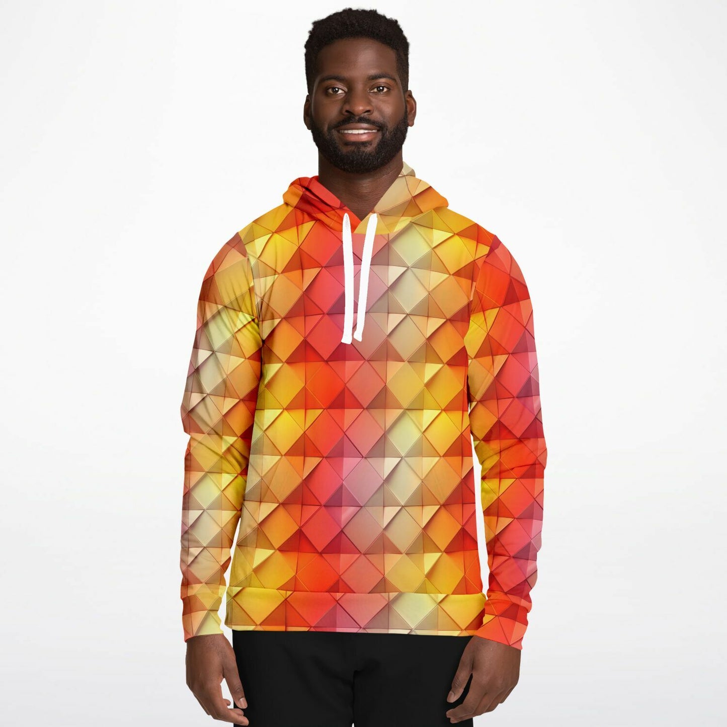 Geometric Sunset Unisex Hoodie - AOP