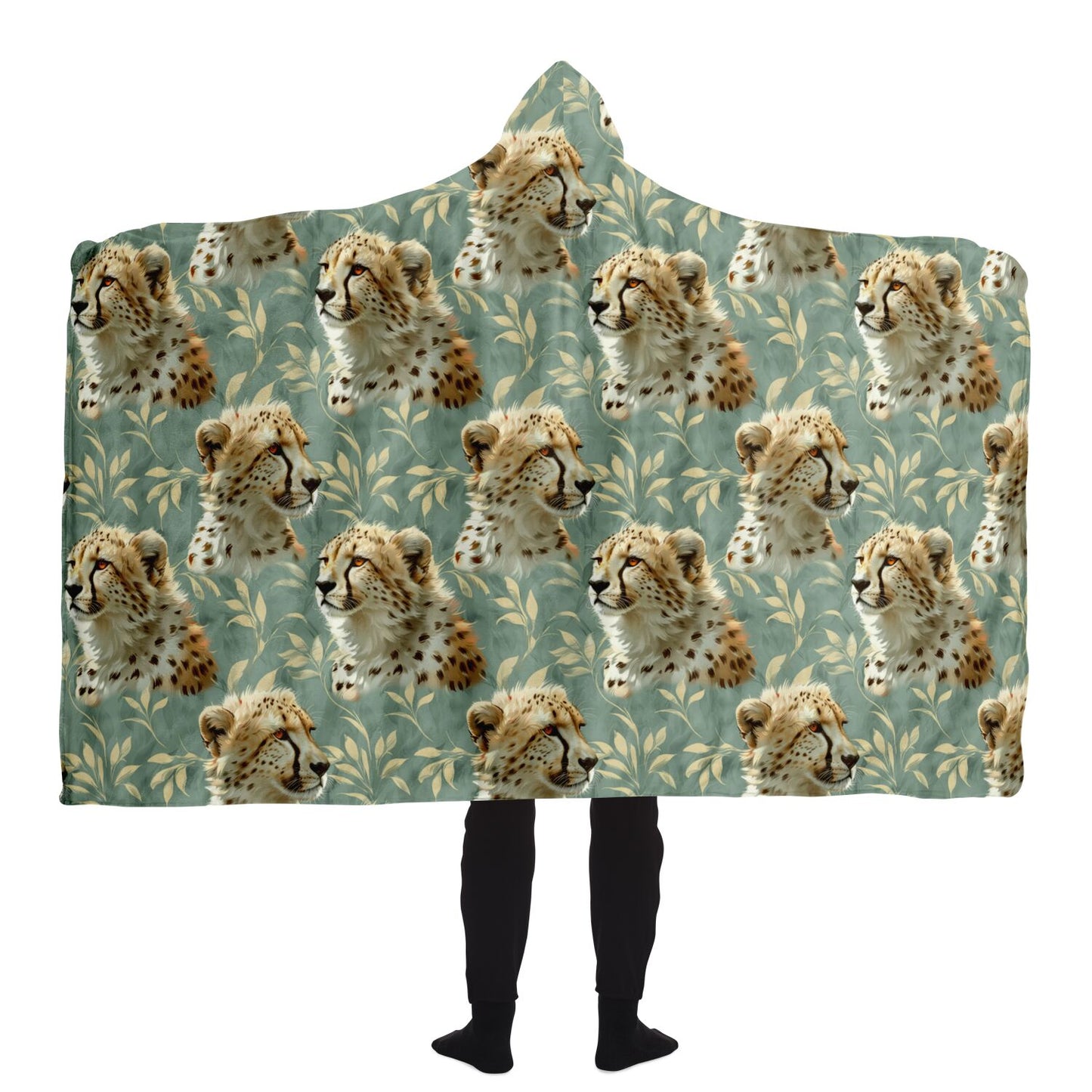 Majestic Cheetah Hooded Blanket