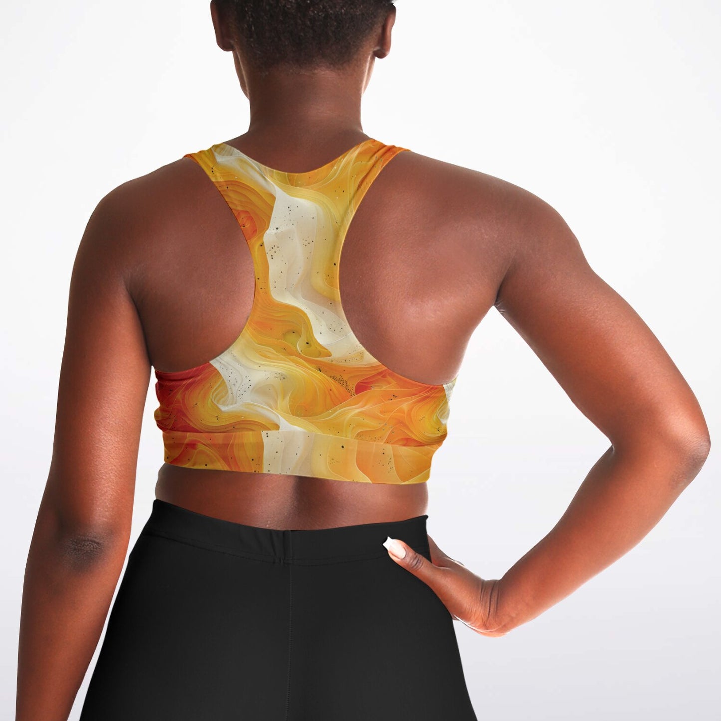 Smokey Lava Swirl Sports Bra