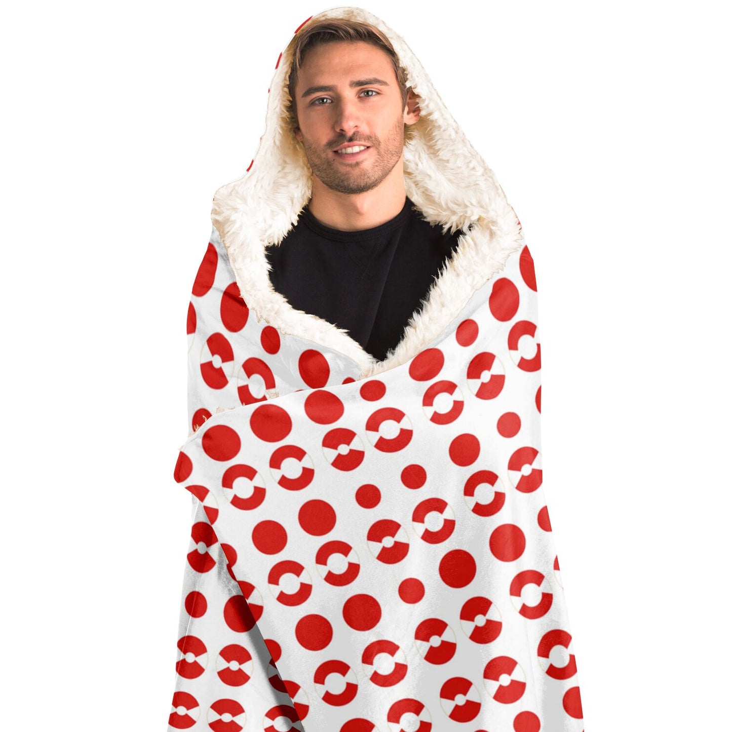 Retro Dots Hooded Blanket