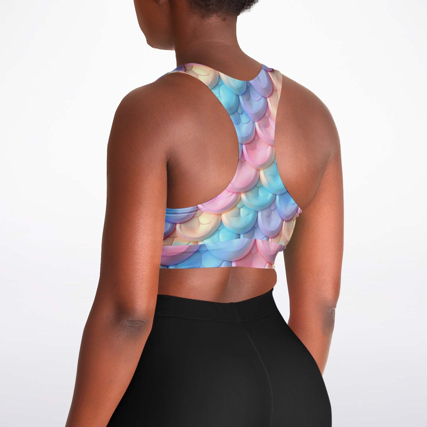 Enchanted Mermaid Scales Sports Bra