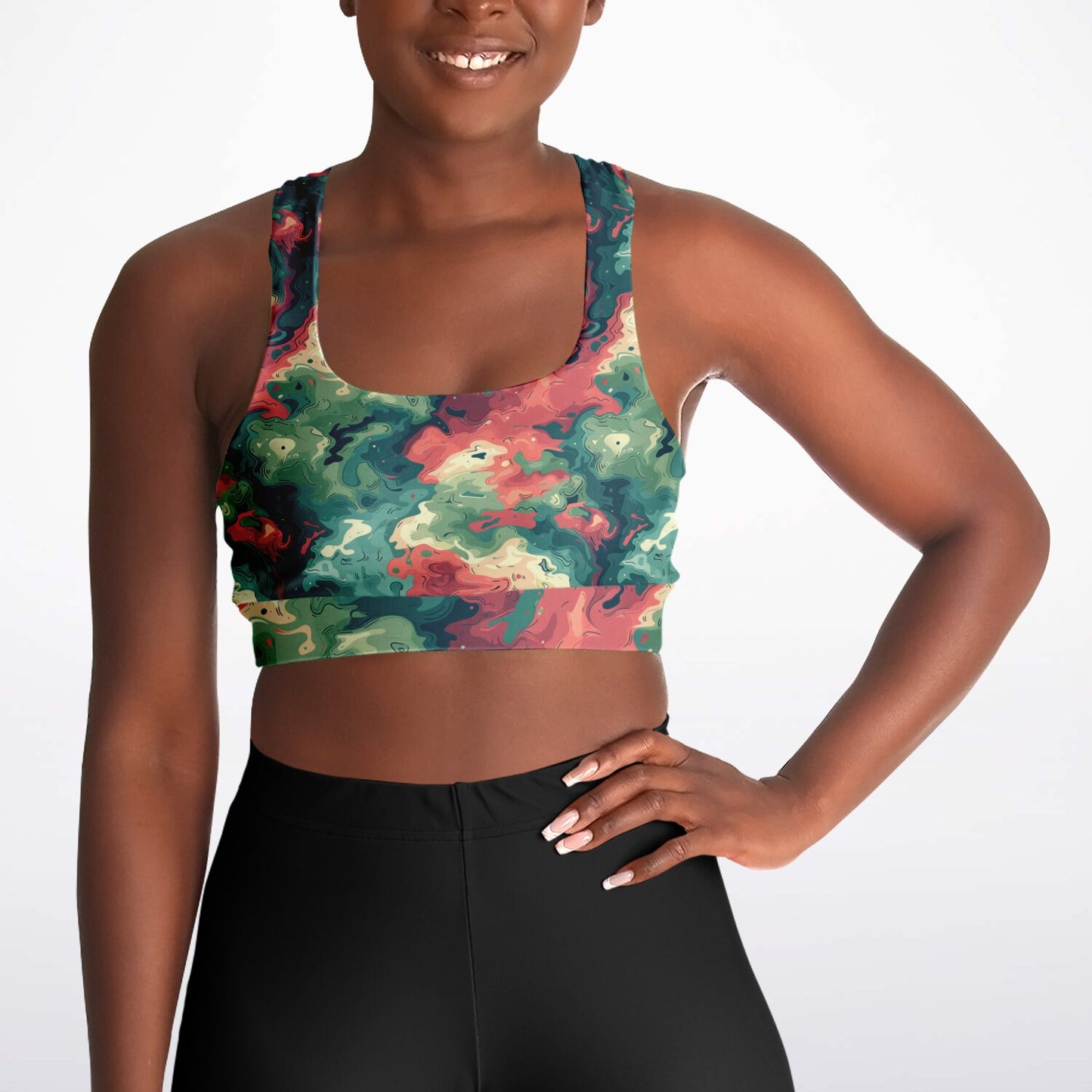 Camouflage Camo Padded Sports Bra