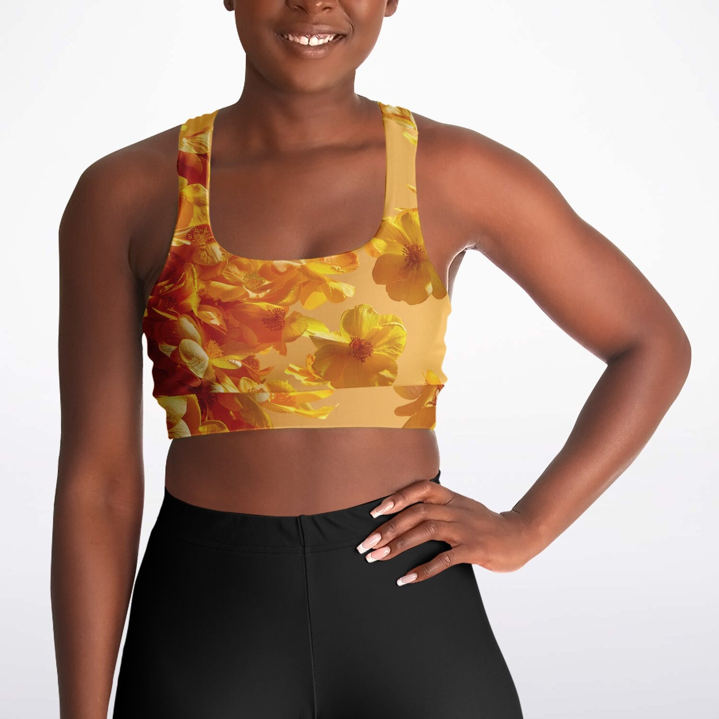 Radiant Blossom Padded Sports Bra