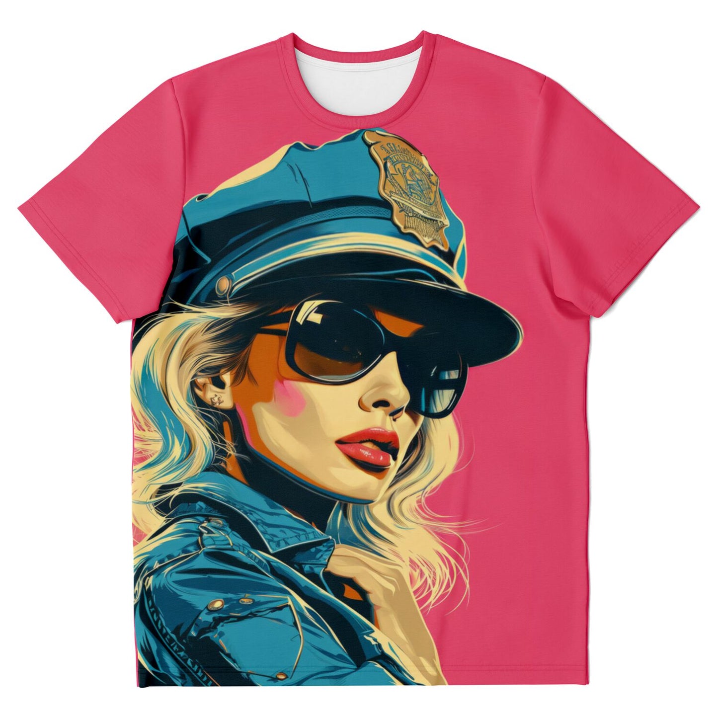 Pop Art Police Officer Women's T-Shirt