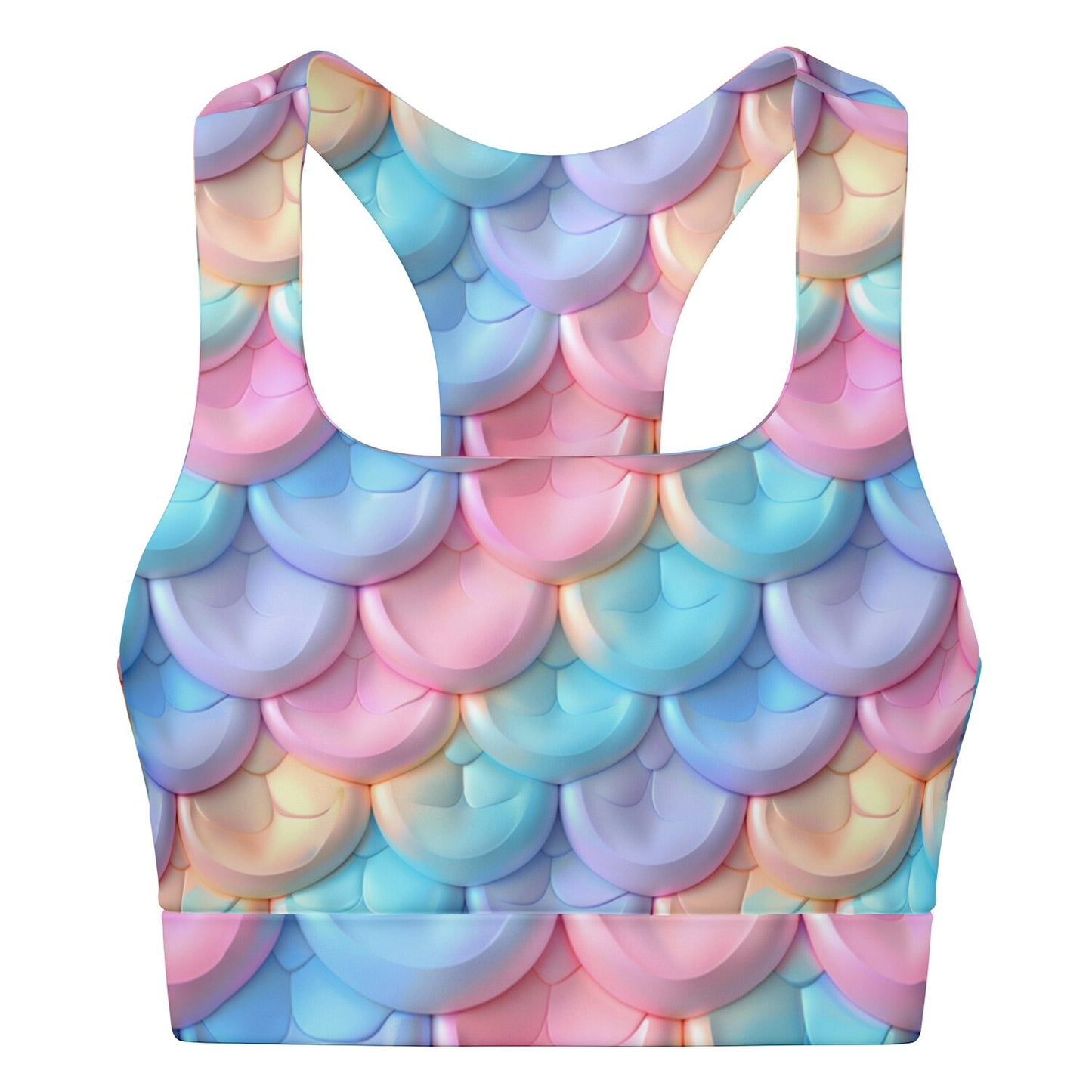 Enchanted Mermaid Scales Sports Bra