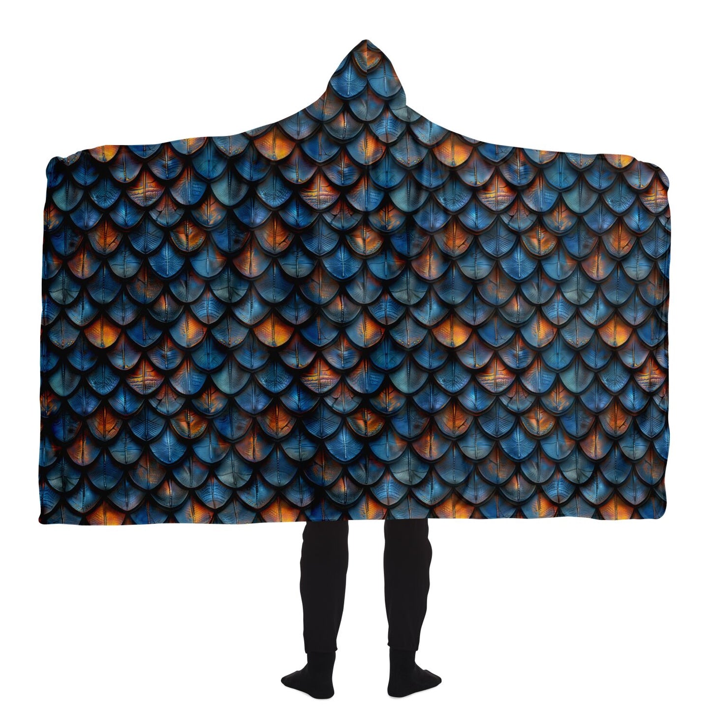 Enchanting Dragon Scale Hooded Blanket