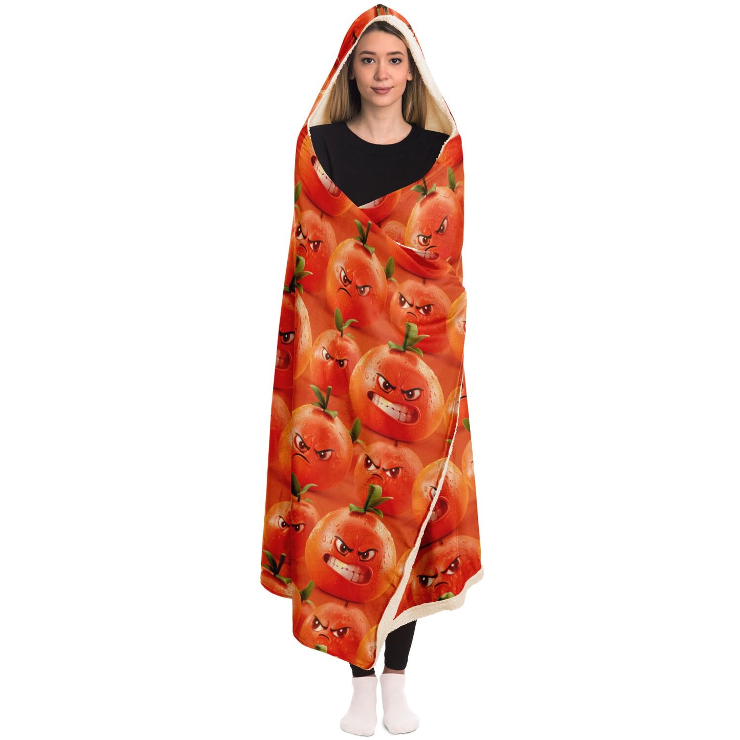 Angry Tomato Hooded Blanket