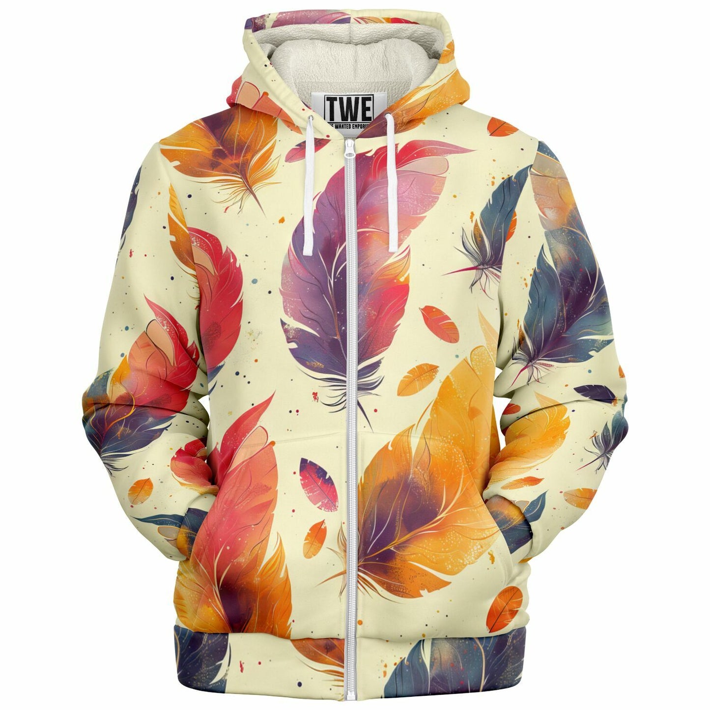 Feather Flight Microfleece Zip hoodie - AOP