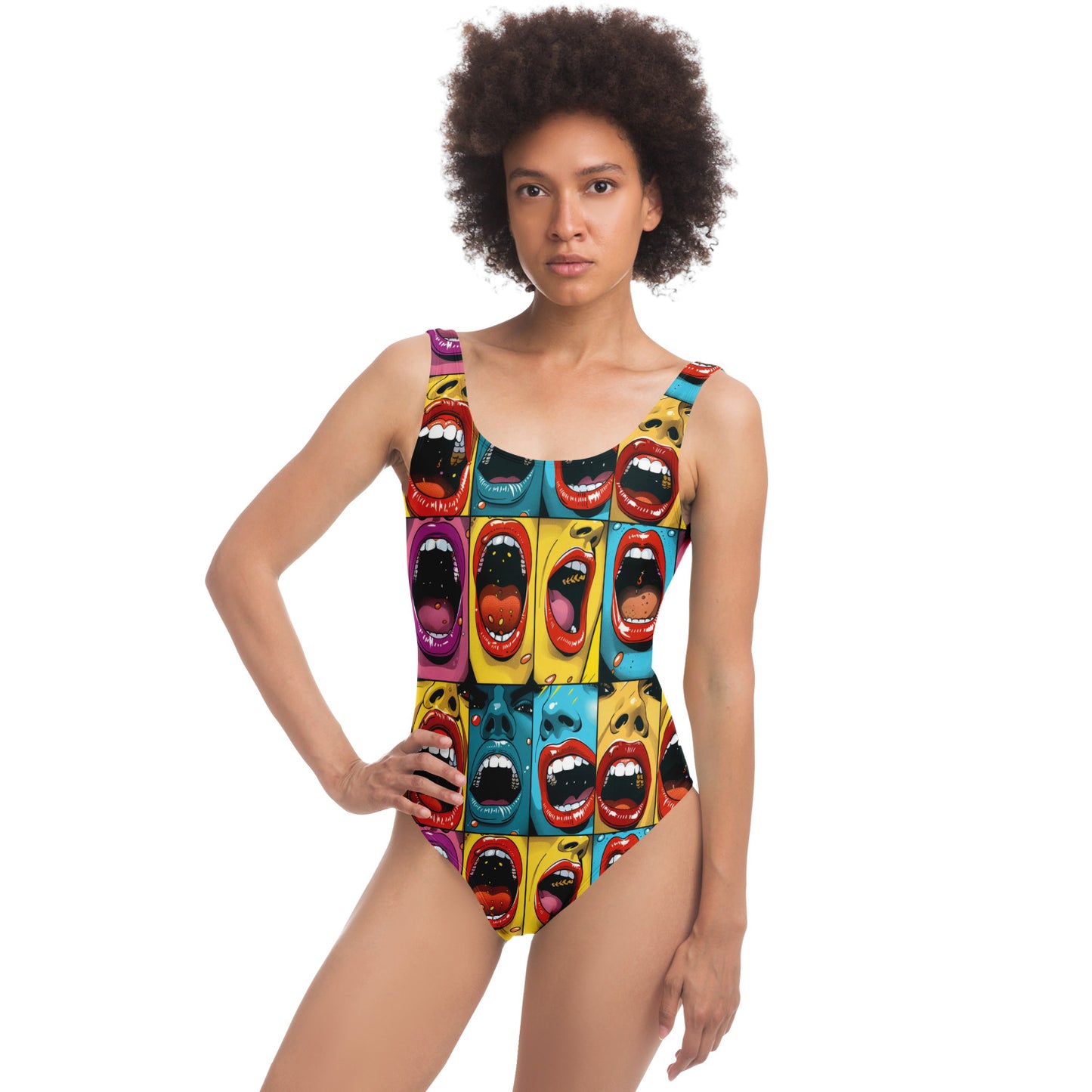 Pop Art Expression Women's One-Piece Swimsuit - AOP