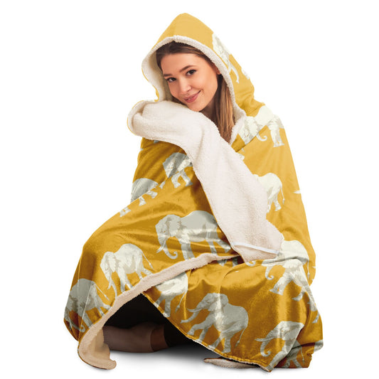 Charming Elephant Hooded Blanket