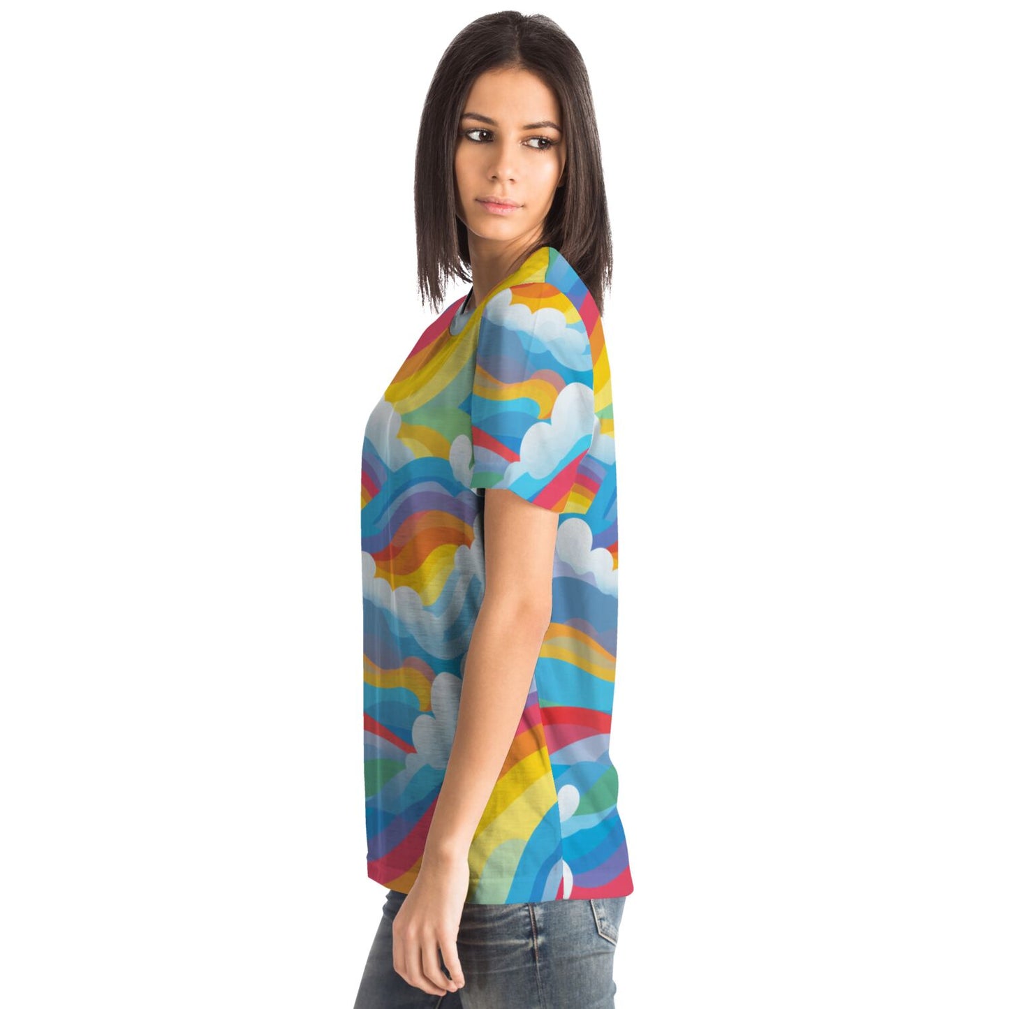 Retro Rainbow Clouds Unisex T-Shirt