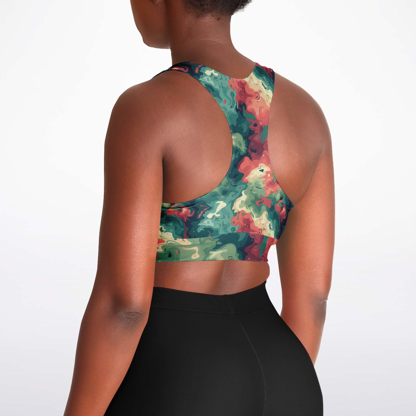 Camouflage Camo Padded Sports Bra