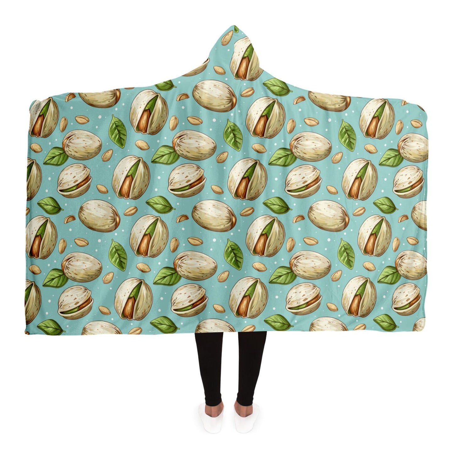 Cosy Pistachio Hooded Blanket