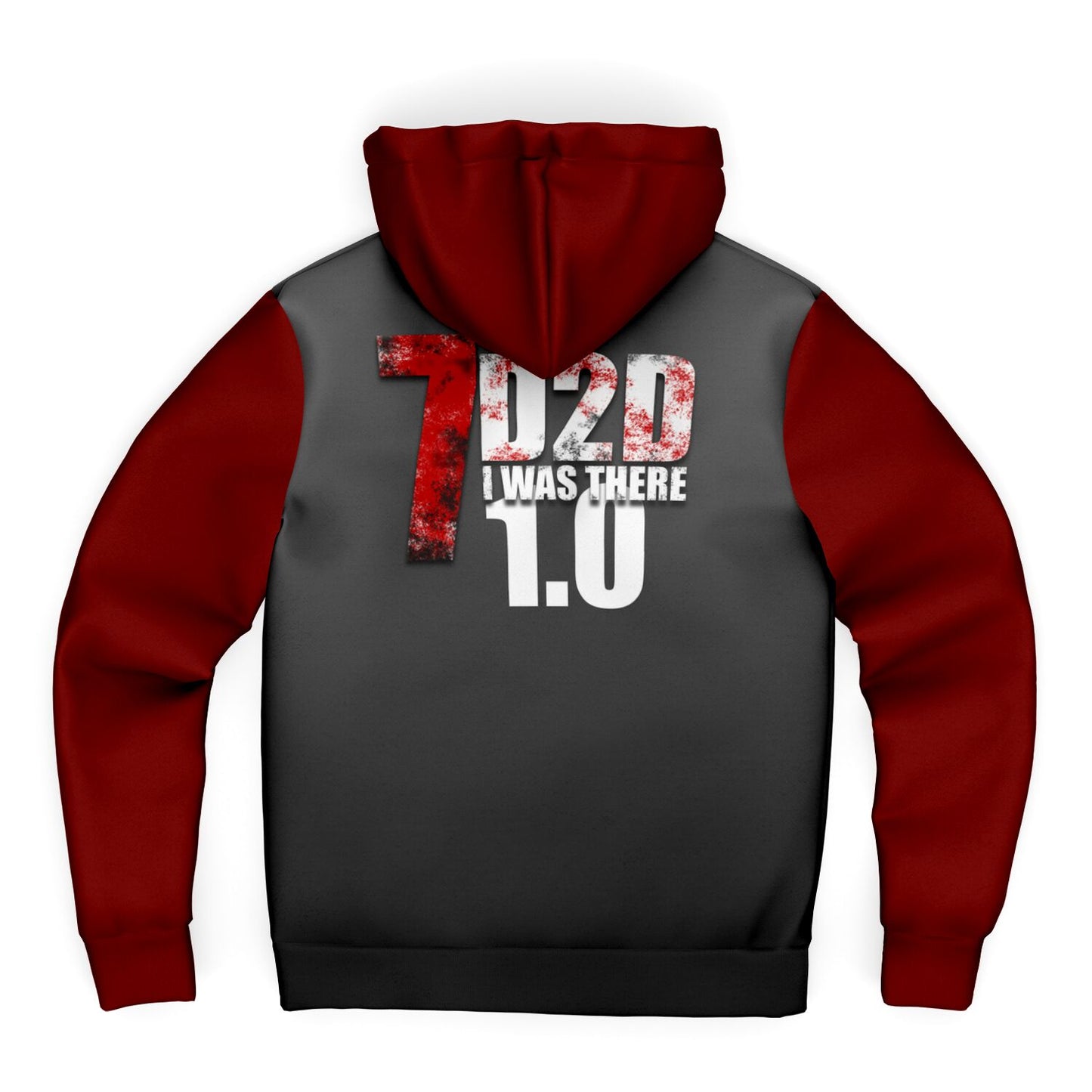 Custom Hoodie - "7D2D 1.0 I Was There" Red Edition - AOP