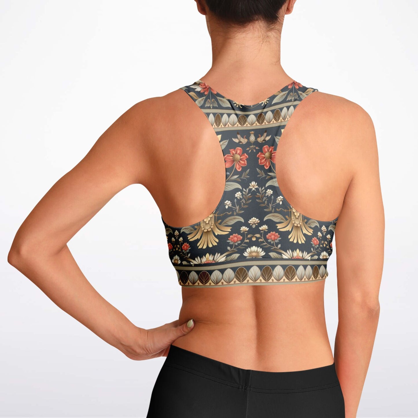 Regal Elegance Padded Sports Bra