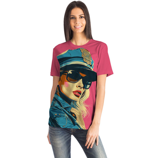 Pop Art Police Officer Women's T-Shirt