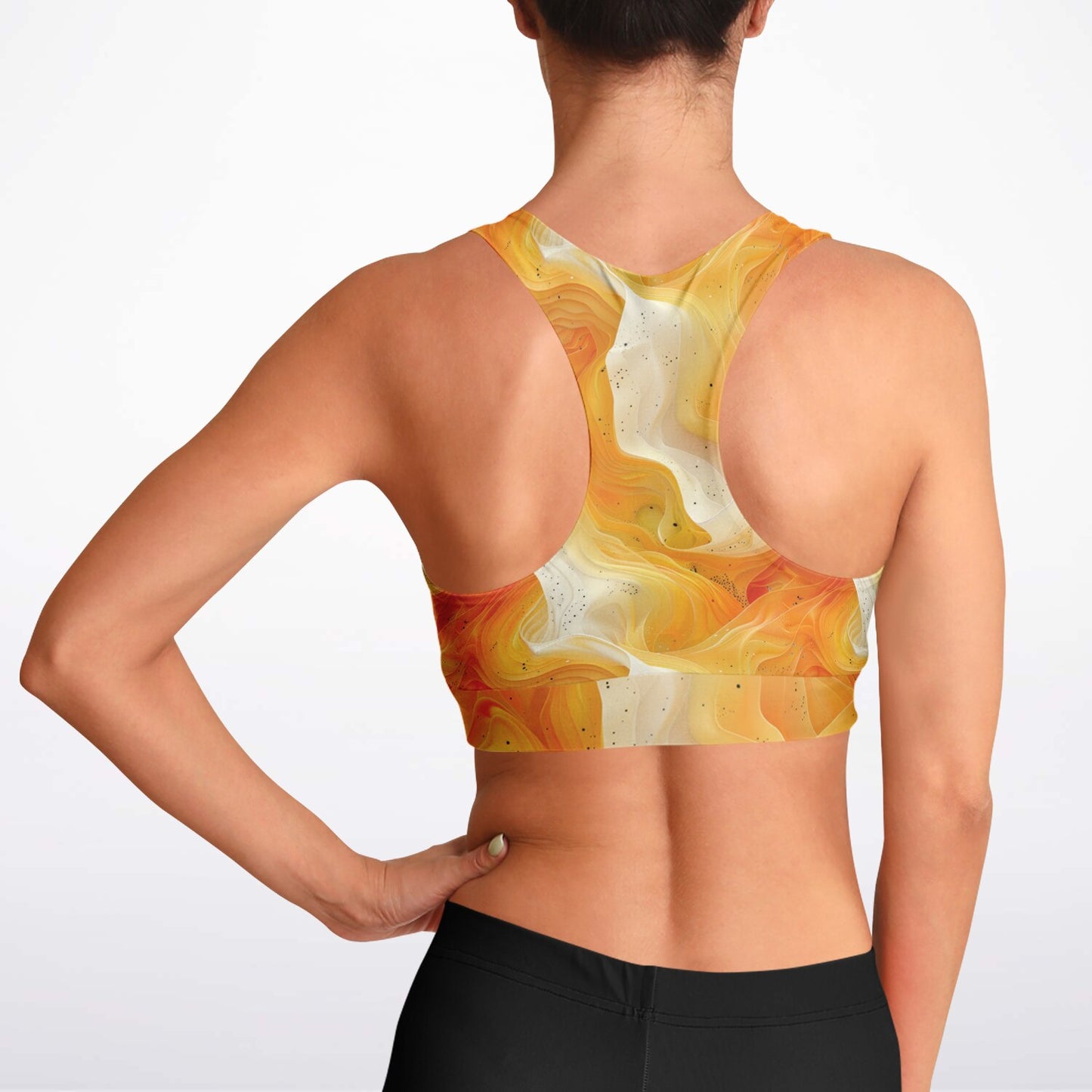 Smokey Lava Swirl Sports Bra