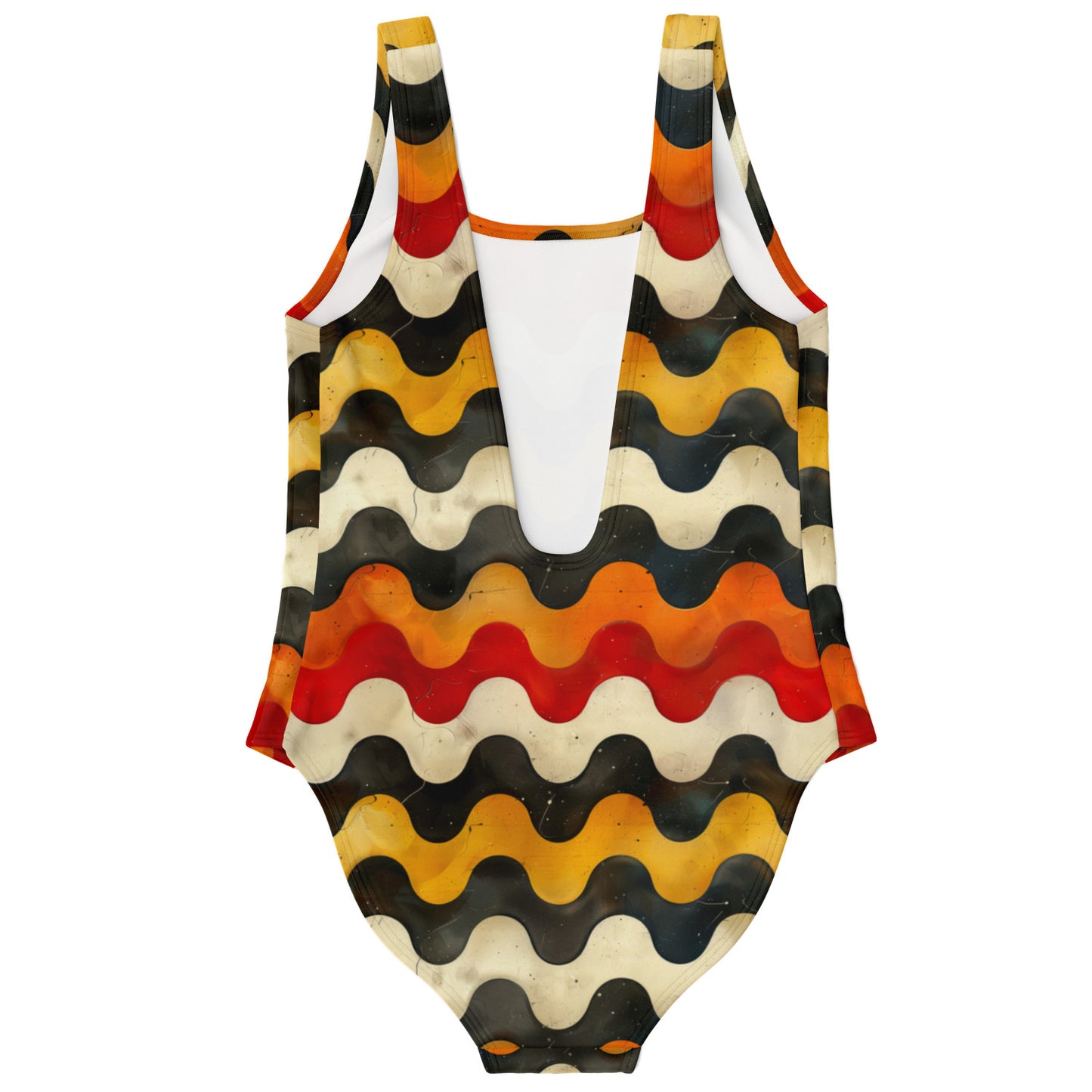 Retro Wave Pattern Women's One-Piece Swimsuit - AOP