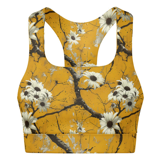 Sun-Kissed Daisy Sports Bra